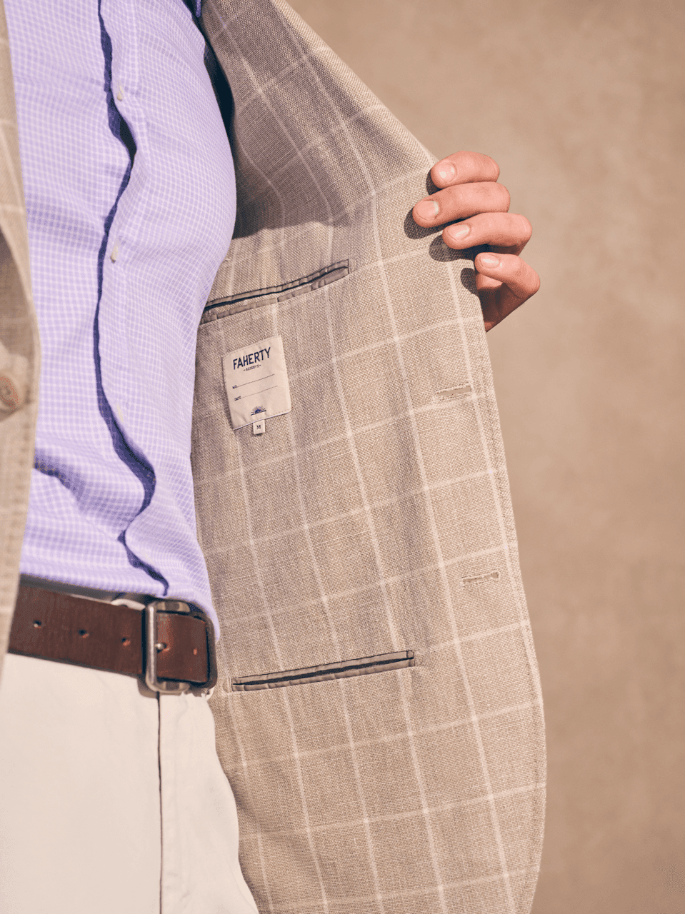 Reserve Linen Yarn Dyed Blazer - Summer Sands Windowpane