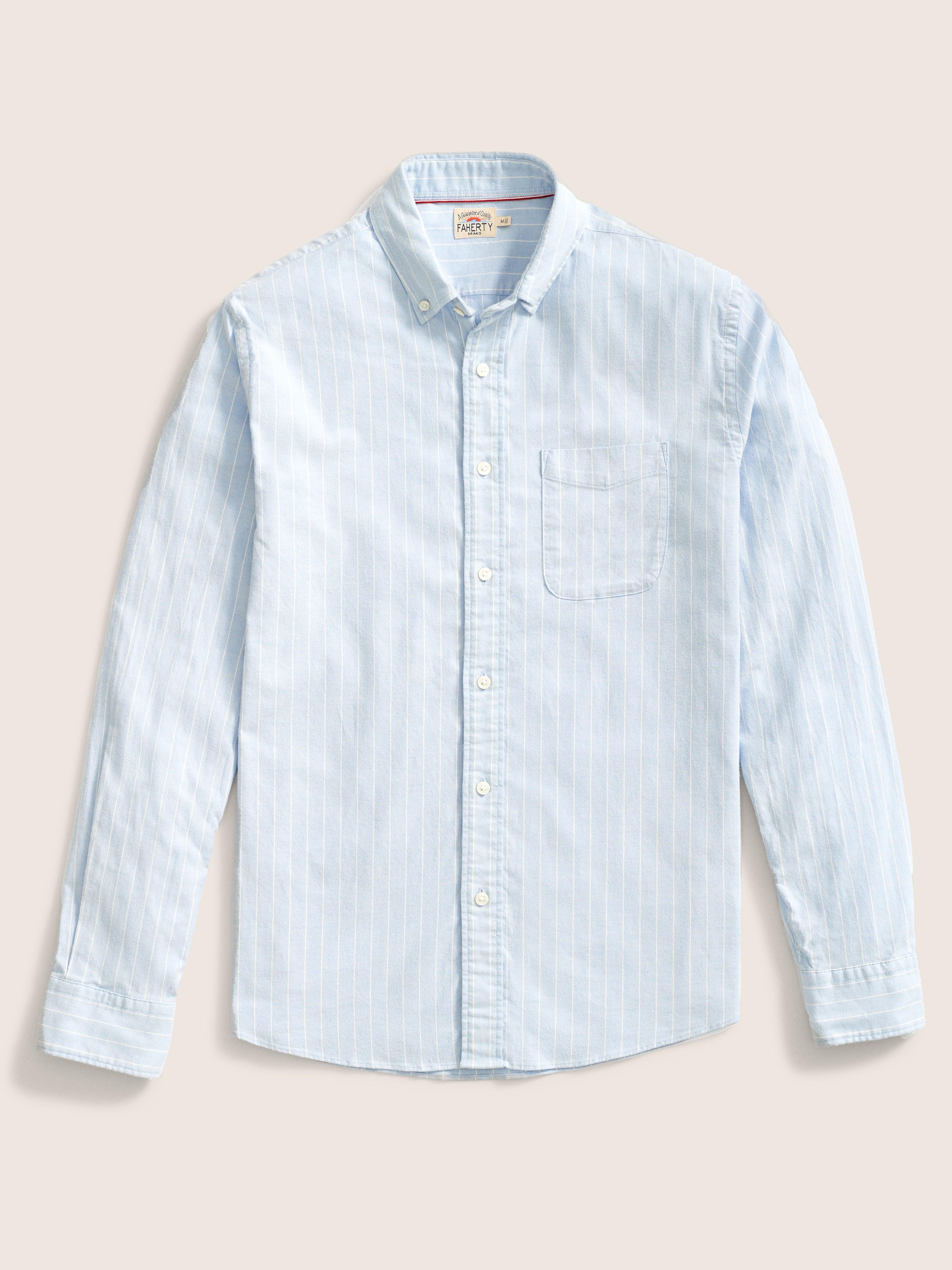 Stretch Oxford Shirt - Cloud Chalk Stripe