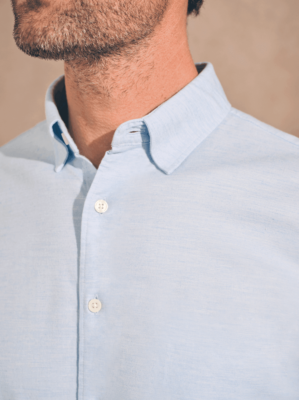 Reserve Stretch Dress Shirt - Light Blue Melange