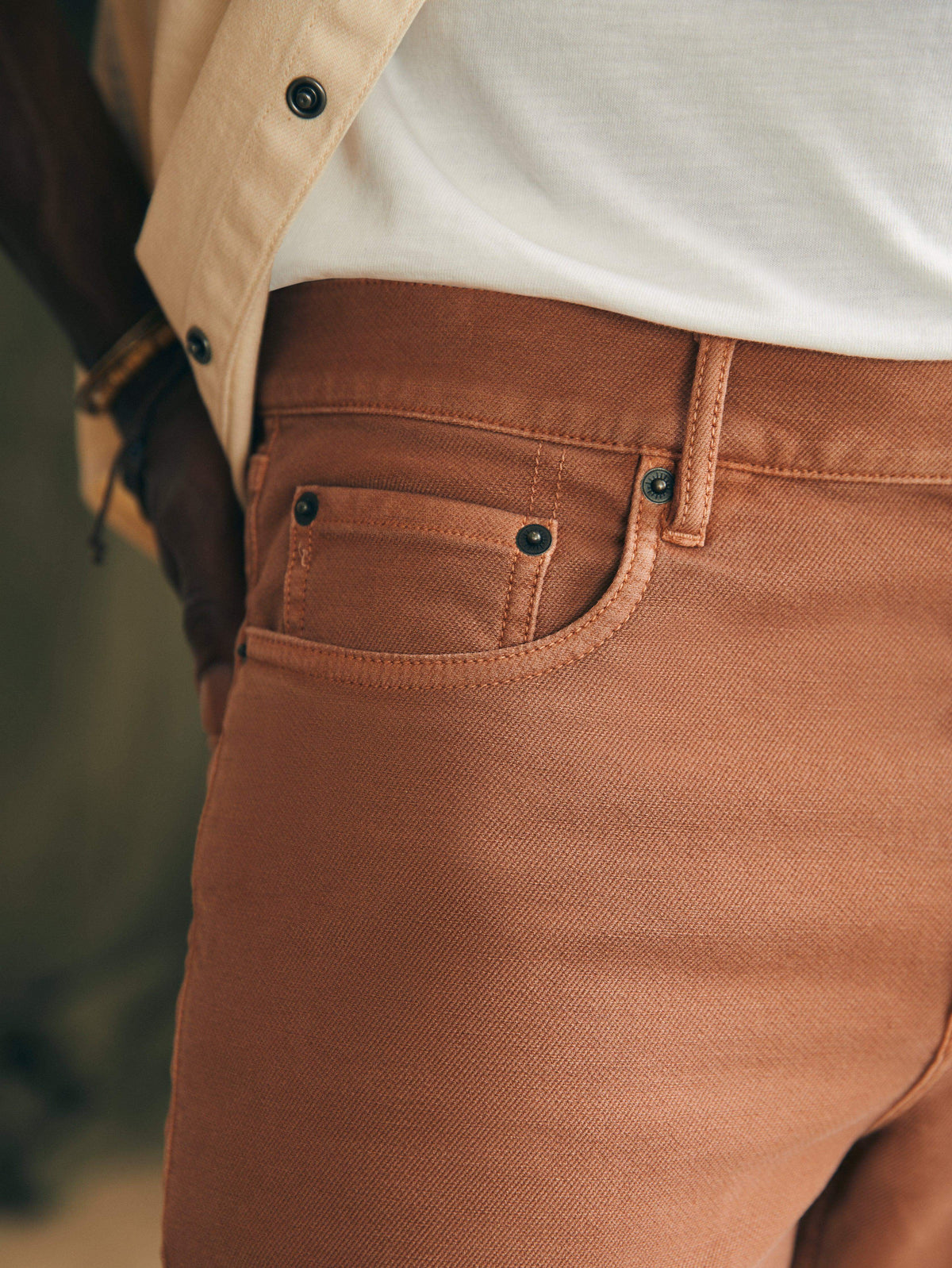Stretch Terry 5-Pocket (34") - Mesa Red, image 3 of 6