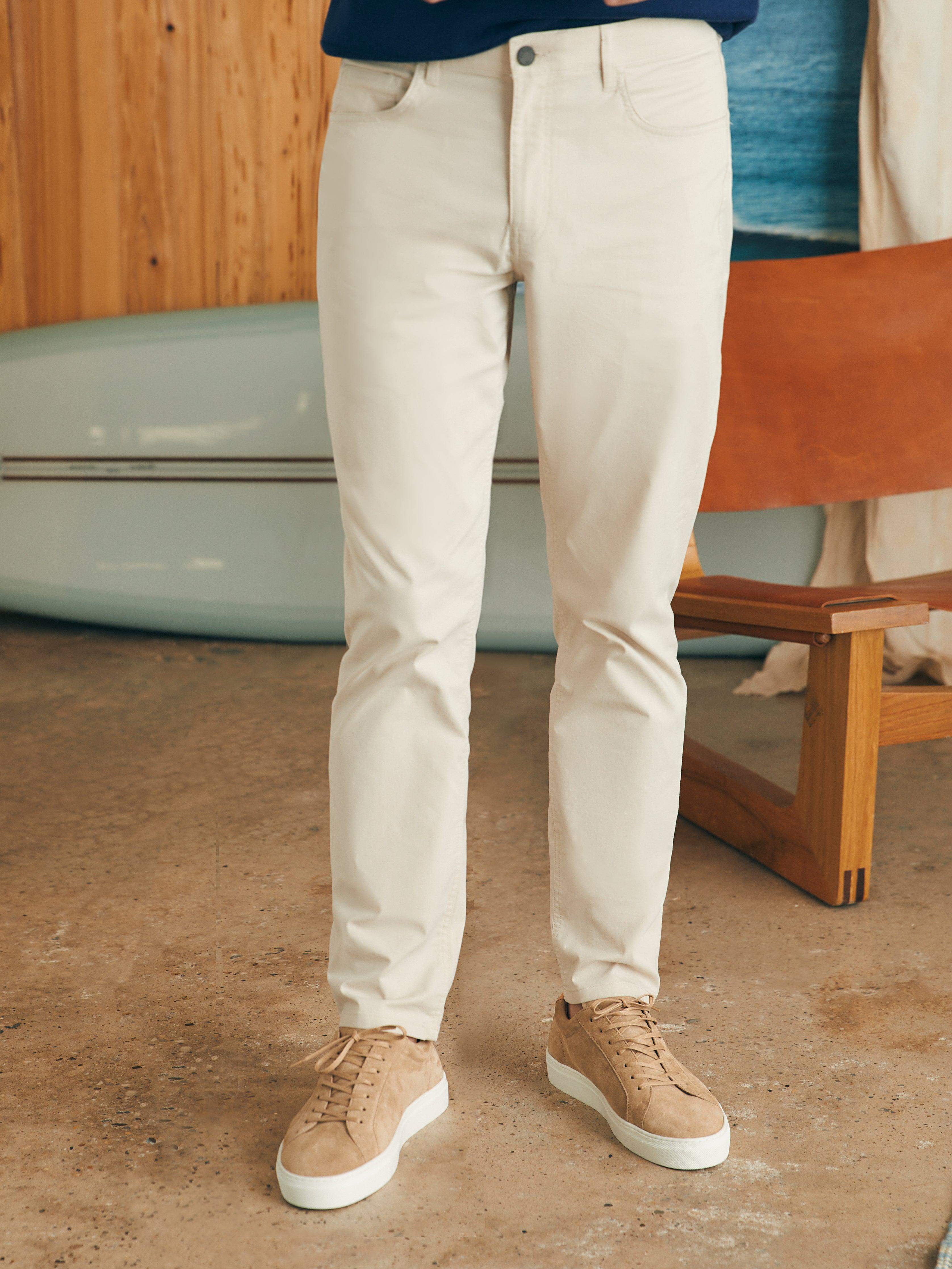 Movement™ 5-Pocket Pant Athletic Fit - Light Sand | Faherty