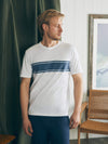 Surf Stripe Sunwashed Tee (Tall) - White