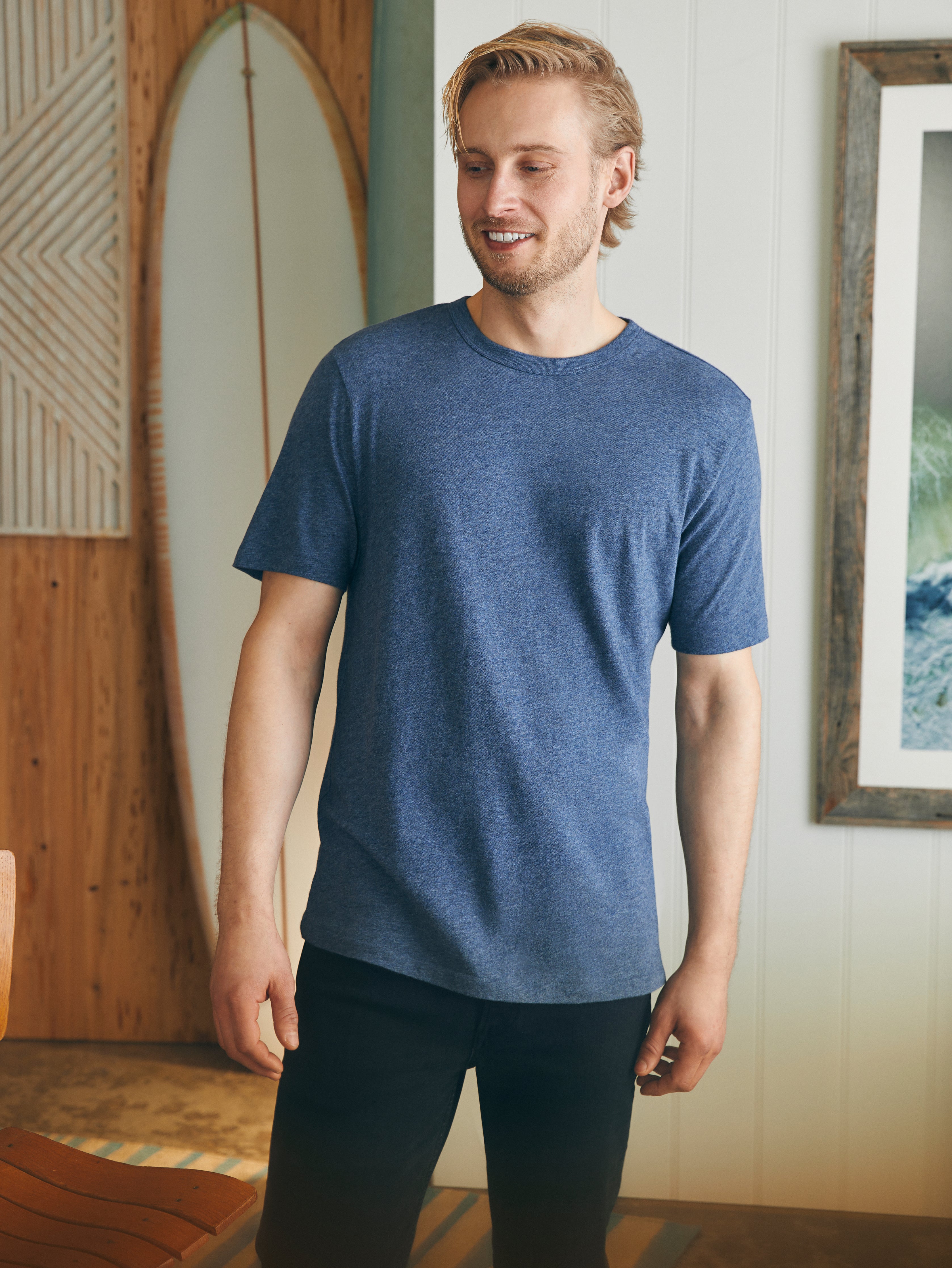 Short-Sleeve Vintage Chambray Tee