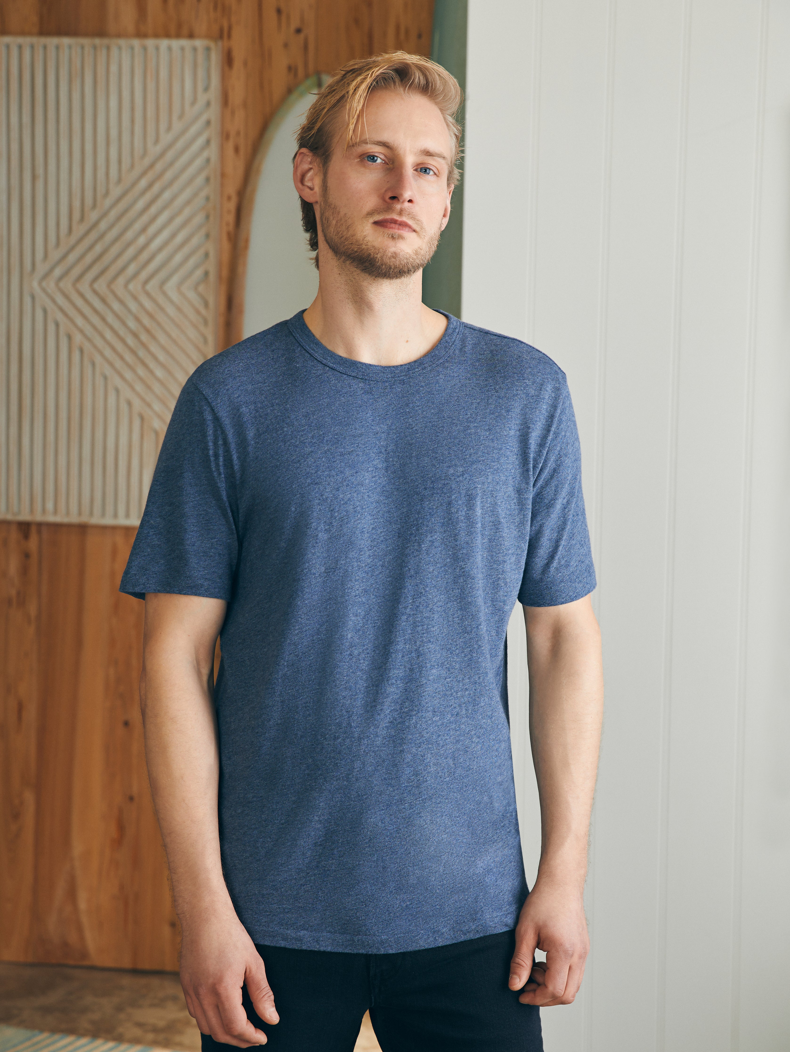 Short-Sleeve Vintage Chambray Tee