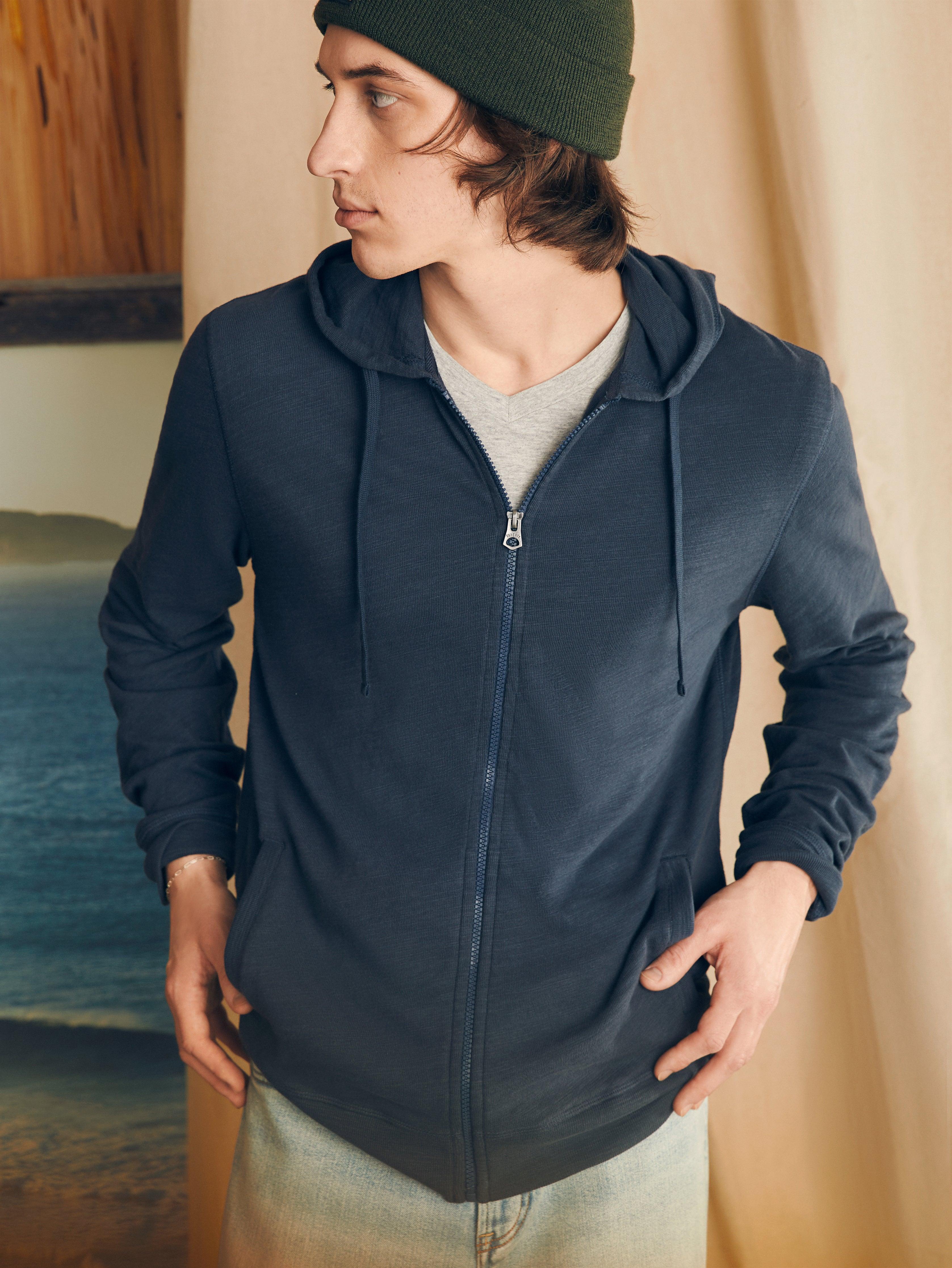 Sunwashed Slub Zip Hoodie