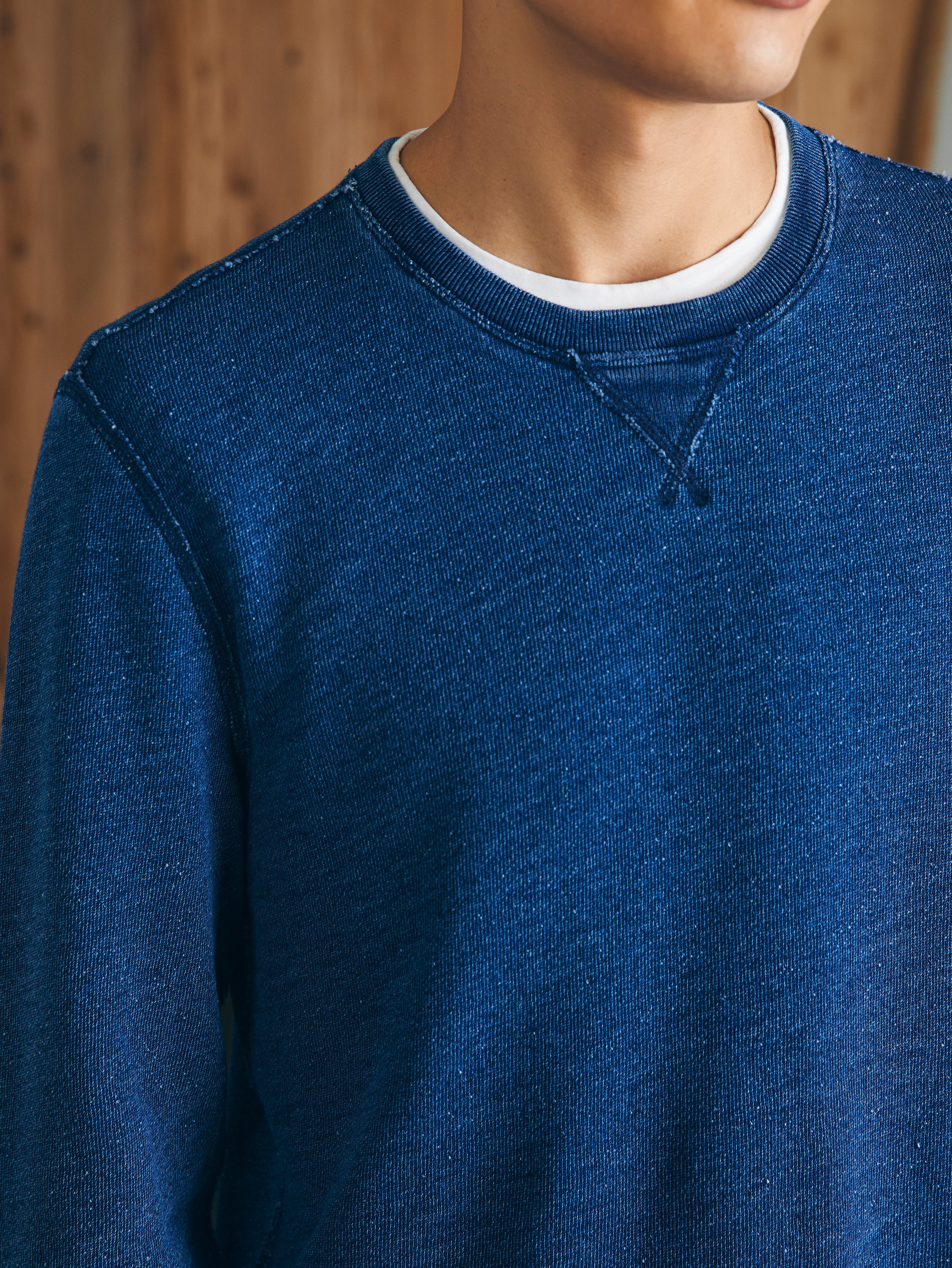 Indigo Crewneck - Midnight Wash