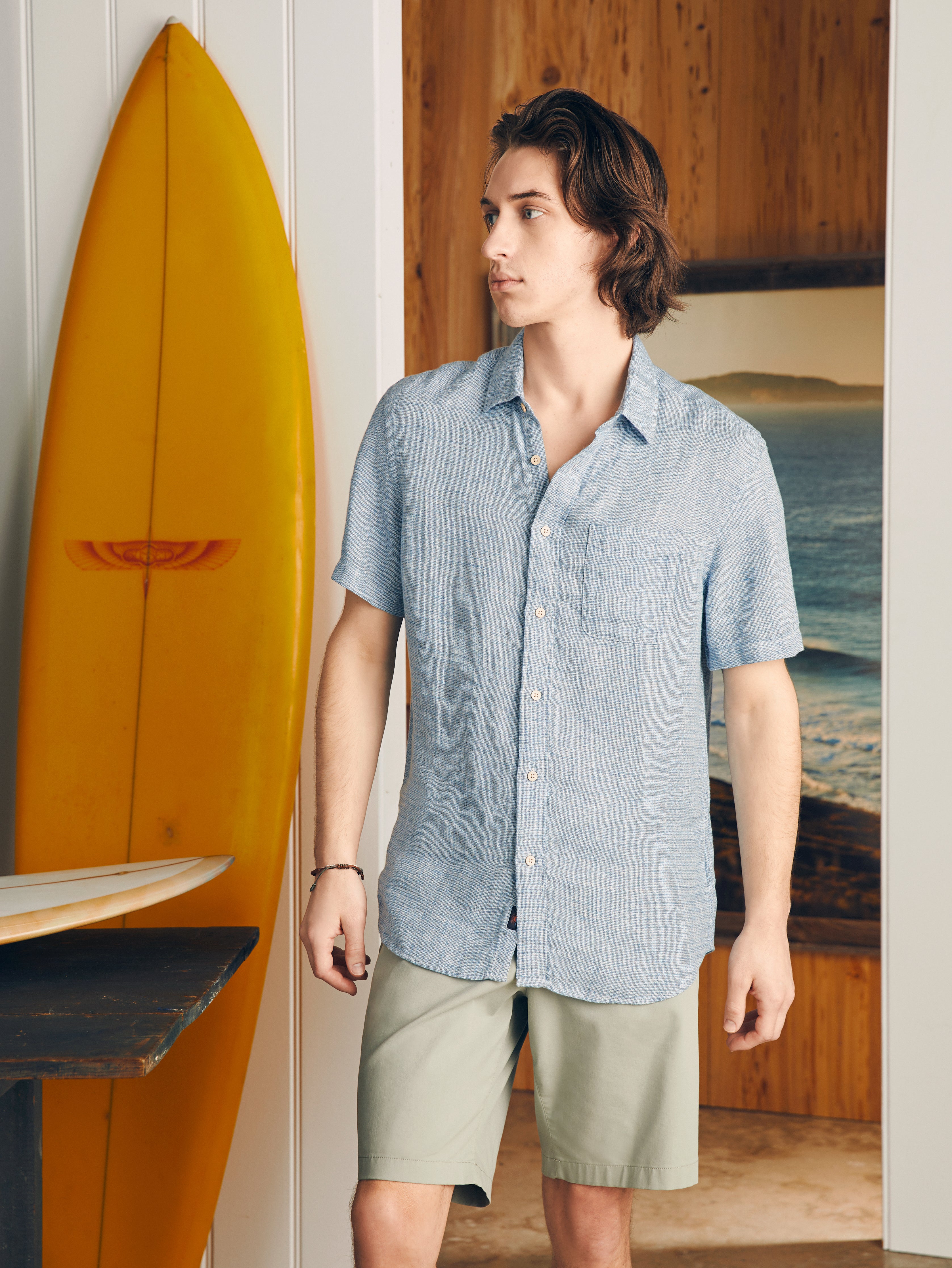 Short-Sleeve Palma Linen Shirt