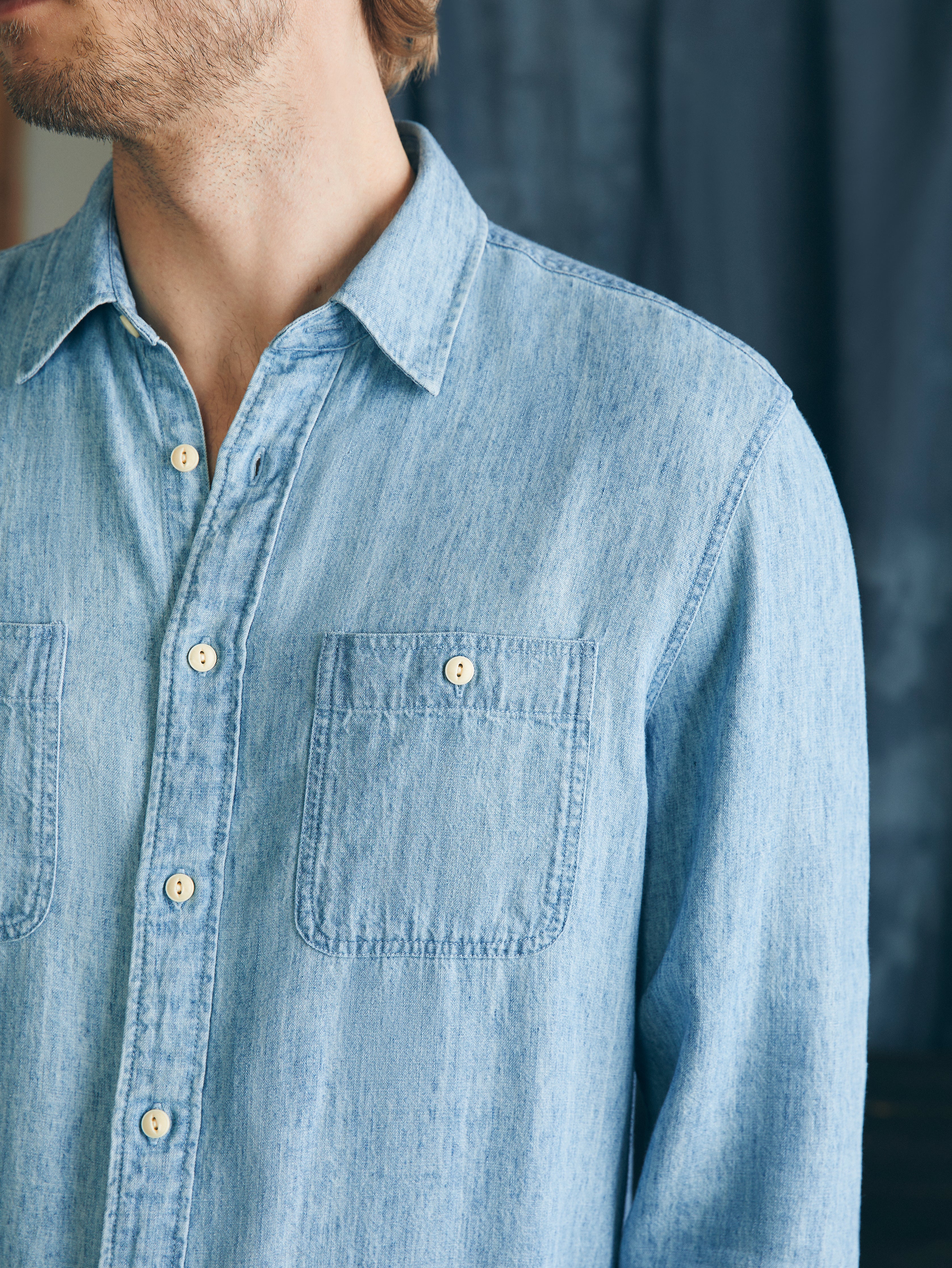 Tried & True Chambray Workshirt - Vintage Indigo