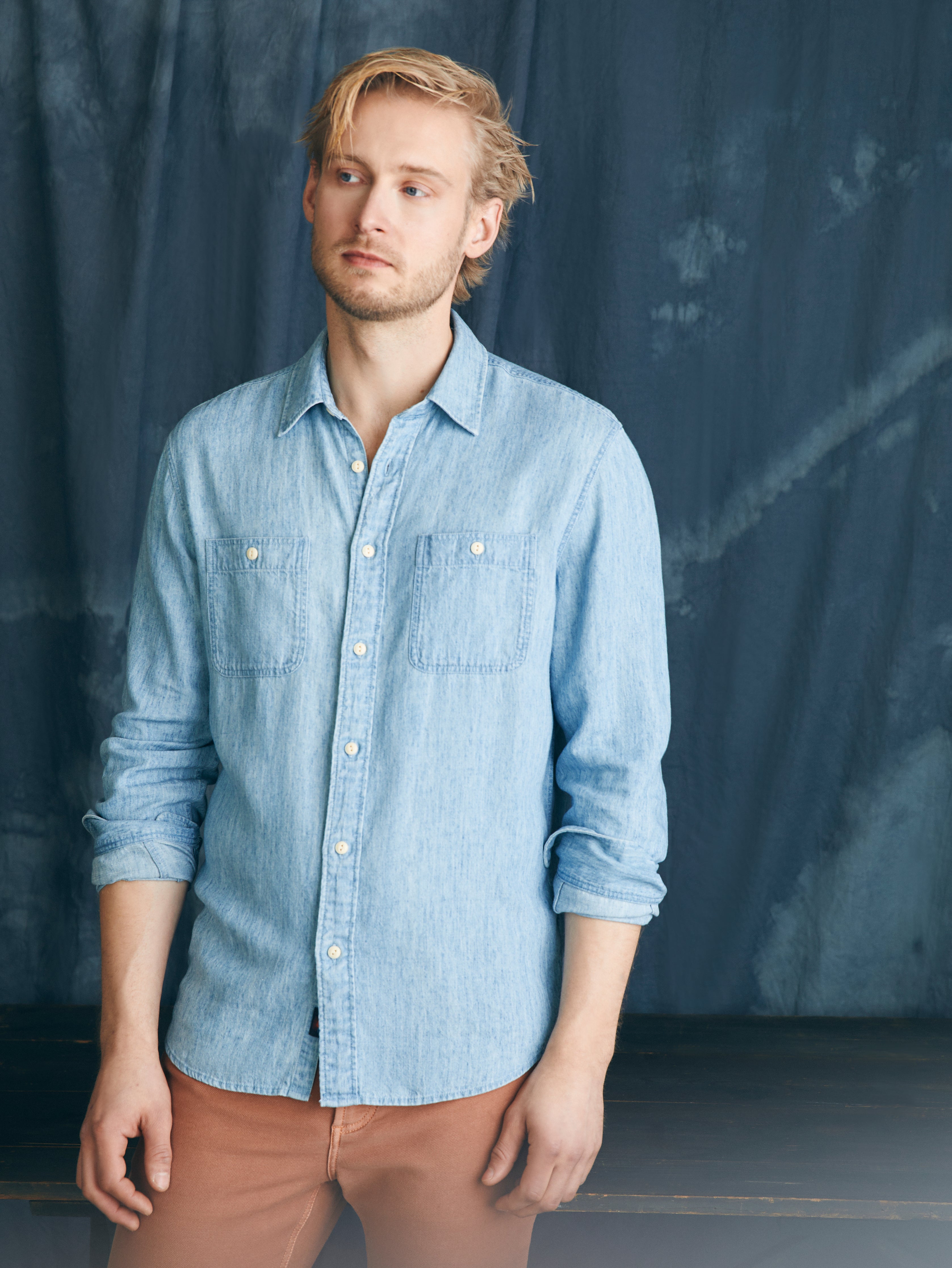 Tried & True Chambray Workshirt - Vintage Indigo