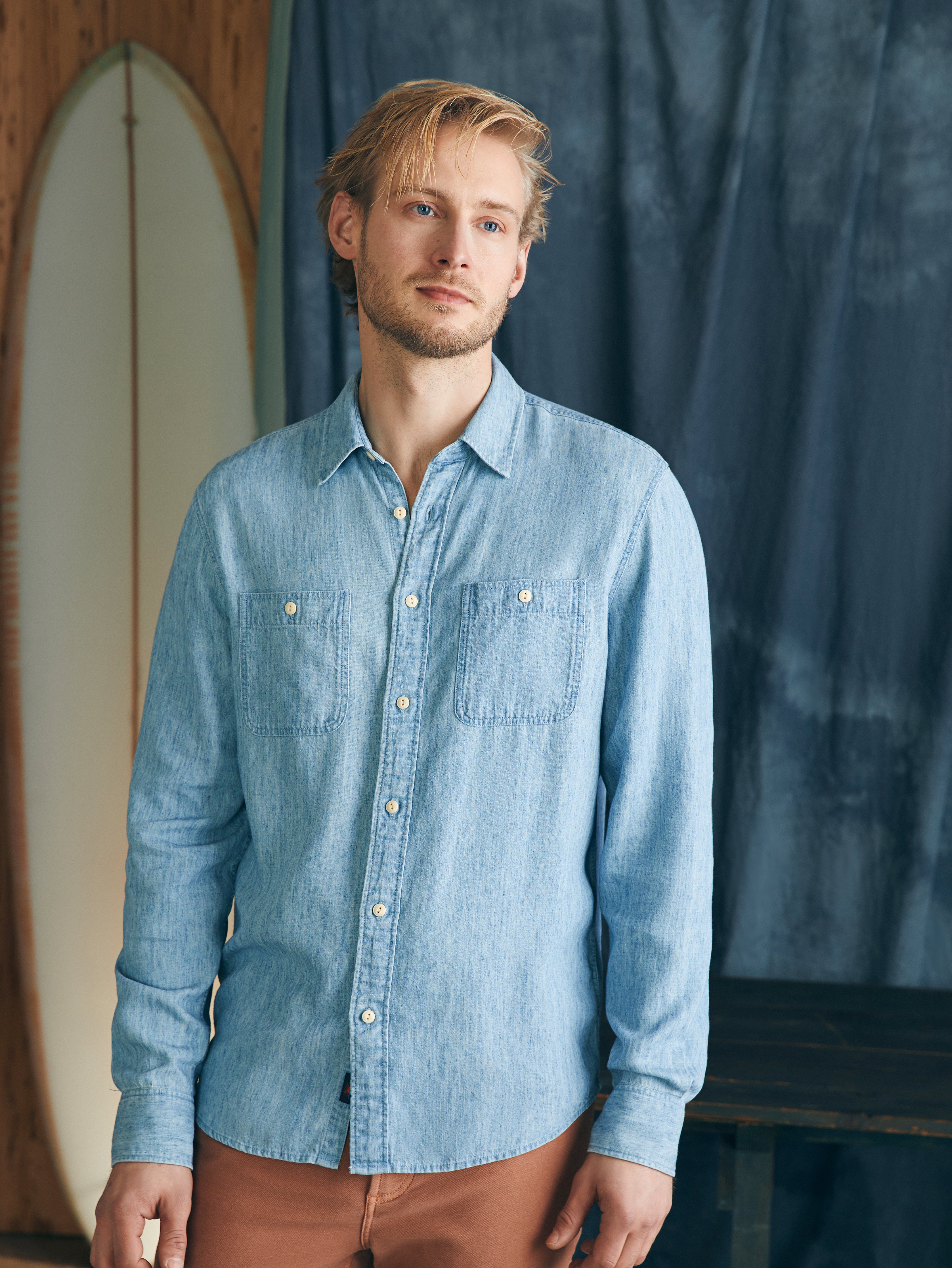 Tried & True Chambray Workshirt - Vintage Indigo