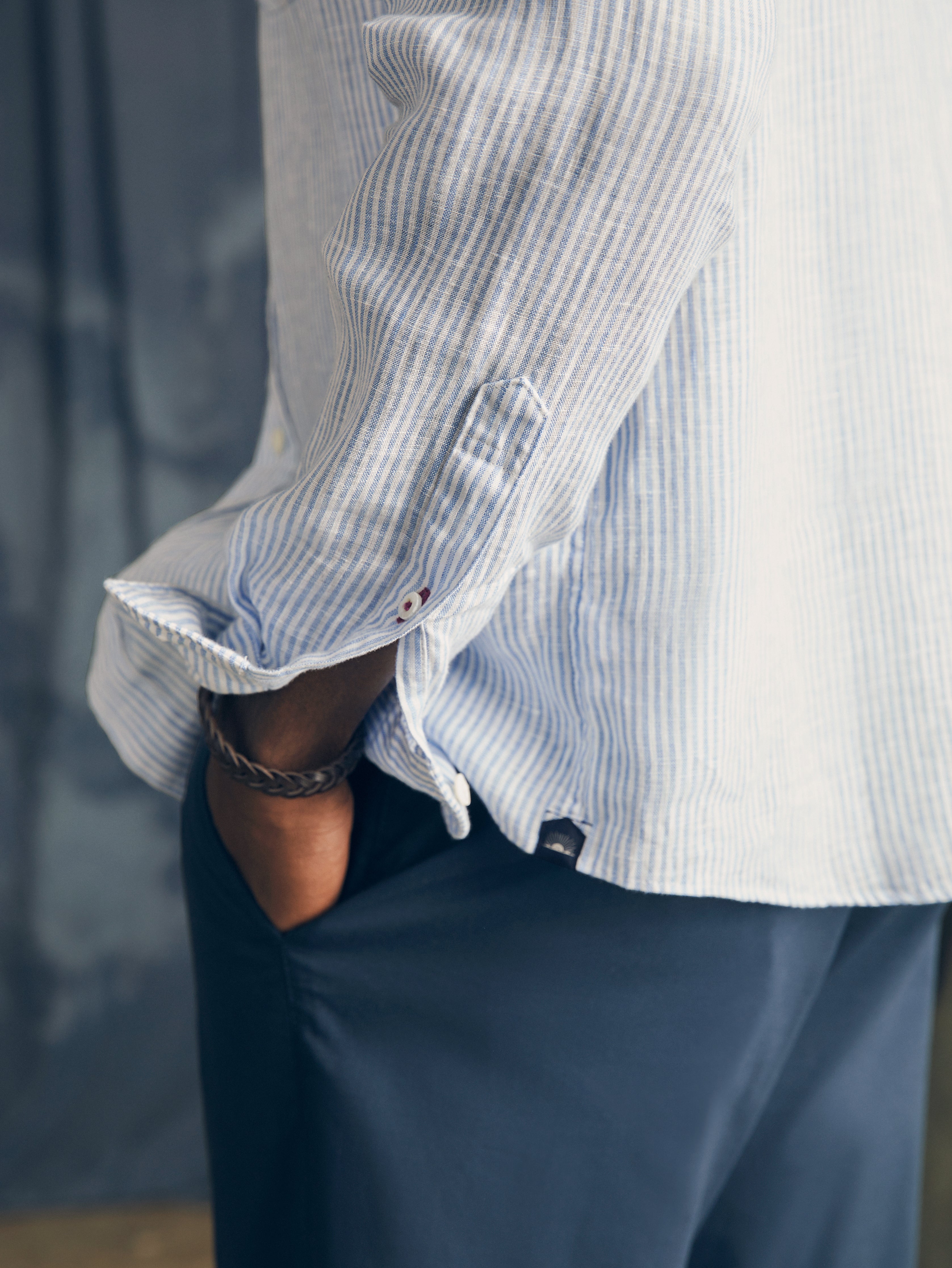 Laguna Linen Shirt - Summer Classic Stripe