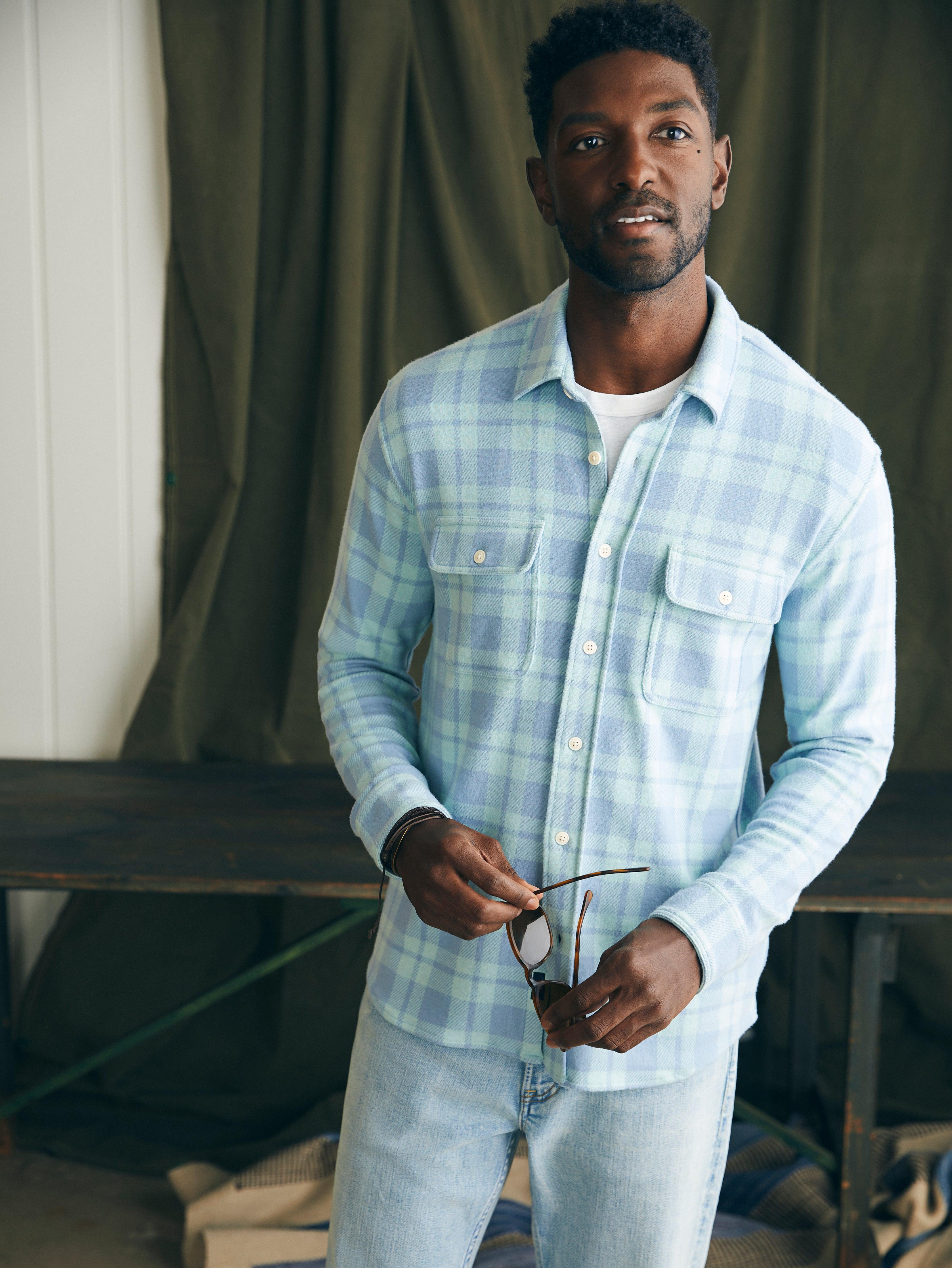 Legend™ Sweater Shirt - Clearwater Coast Plaid