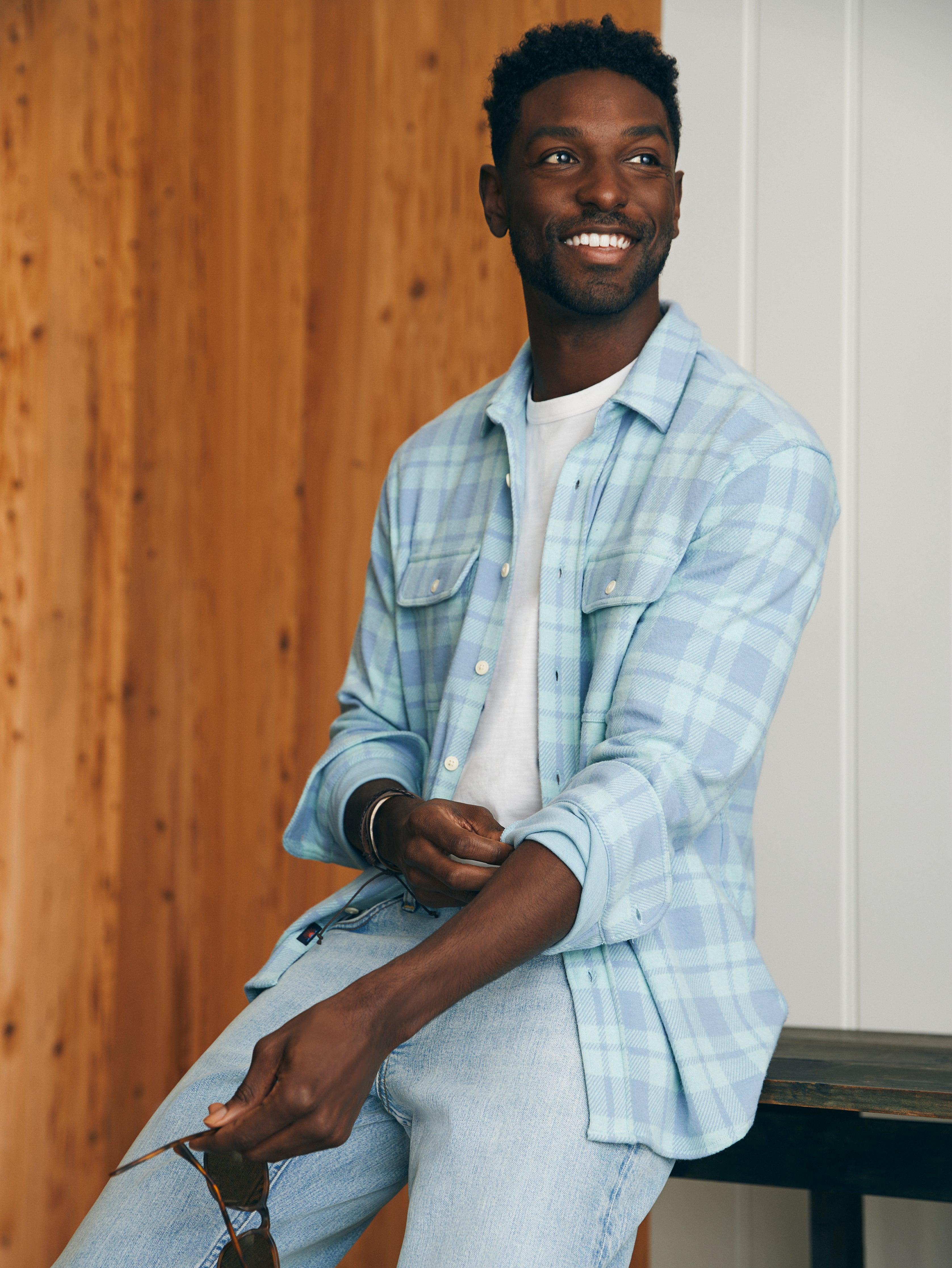 Legend™ Sweater Shirt - Clearwater Coast Plaid