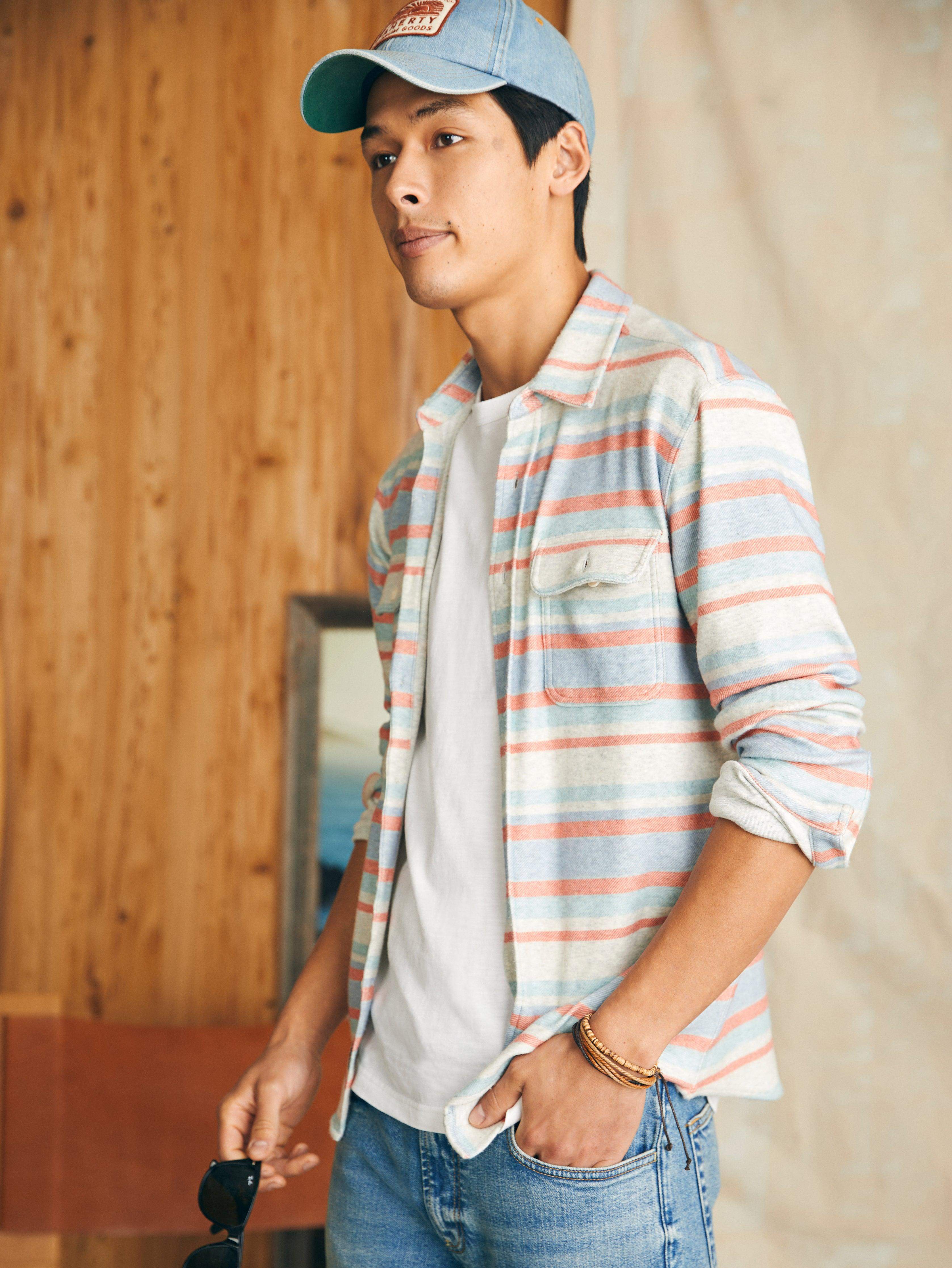 Legend™ Sweater Shirt - Coral Reef Stripe