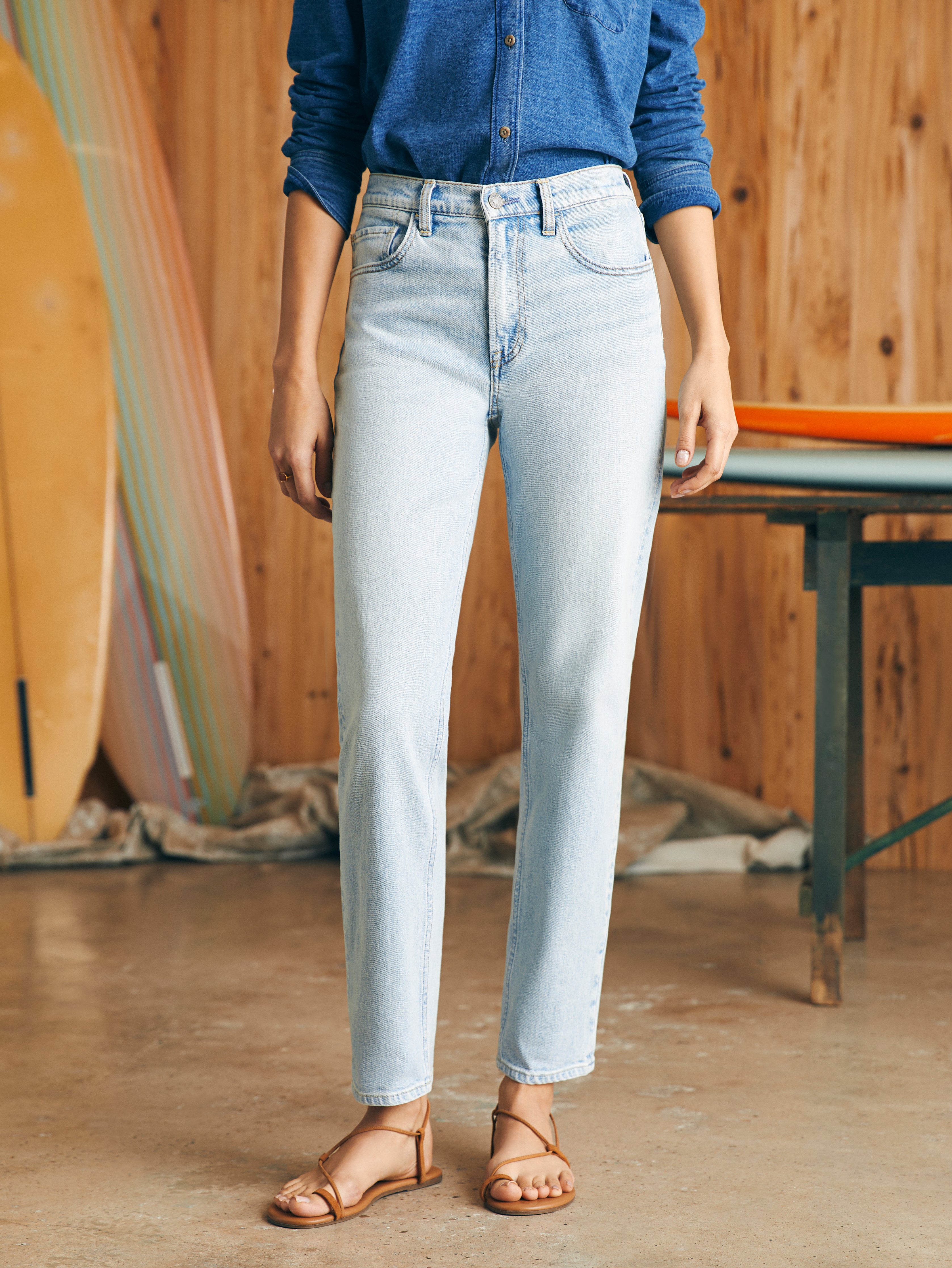 Organic Cotton Slim Straight Denim