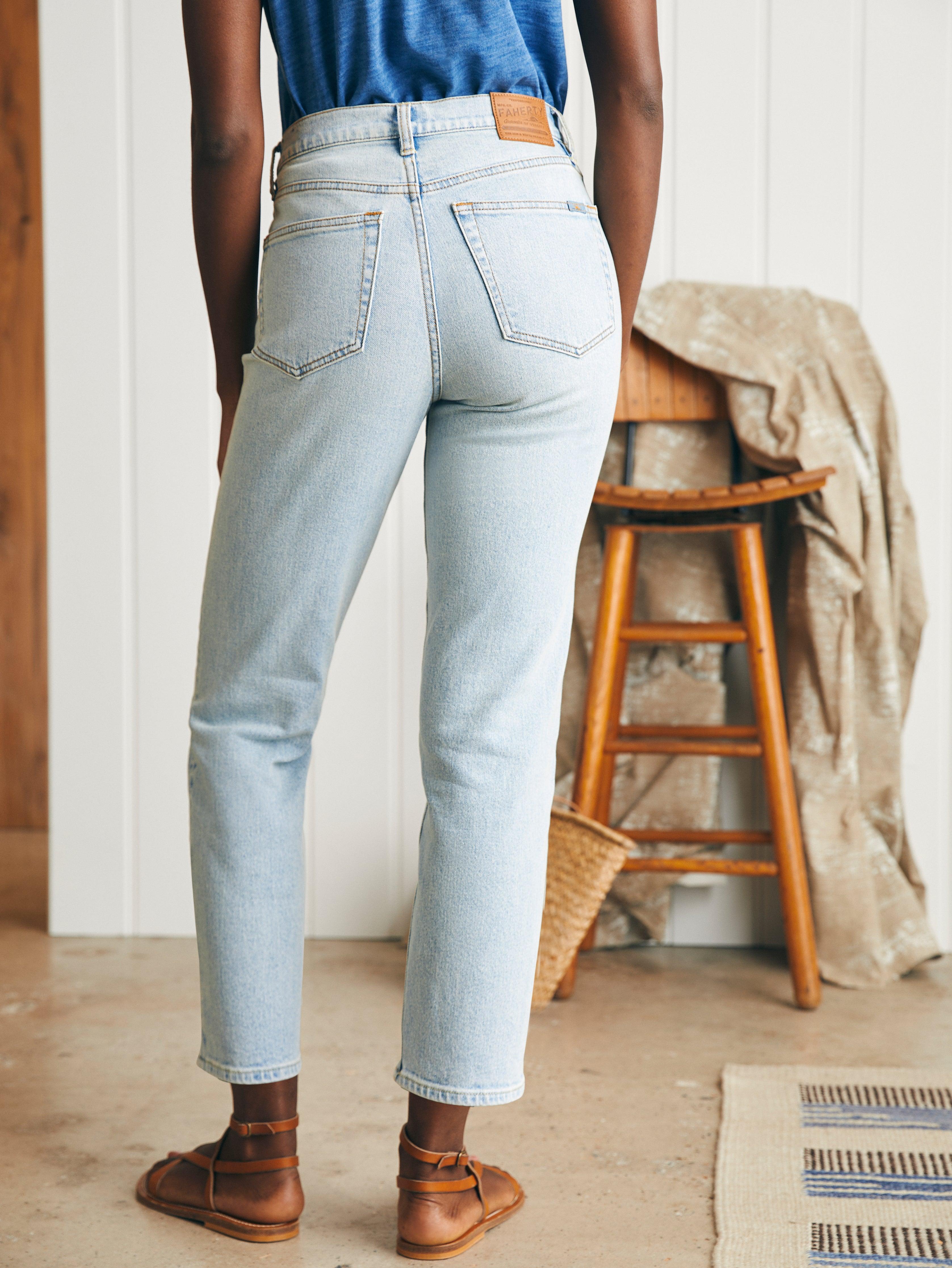 Organic Cotton Slim Straight Ankle Denim