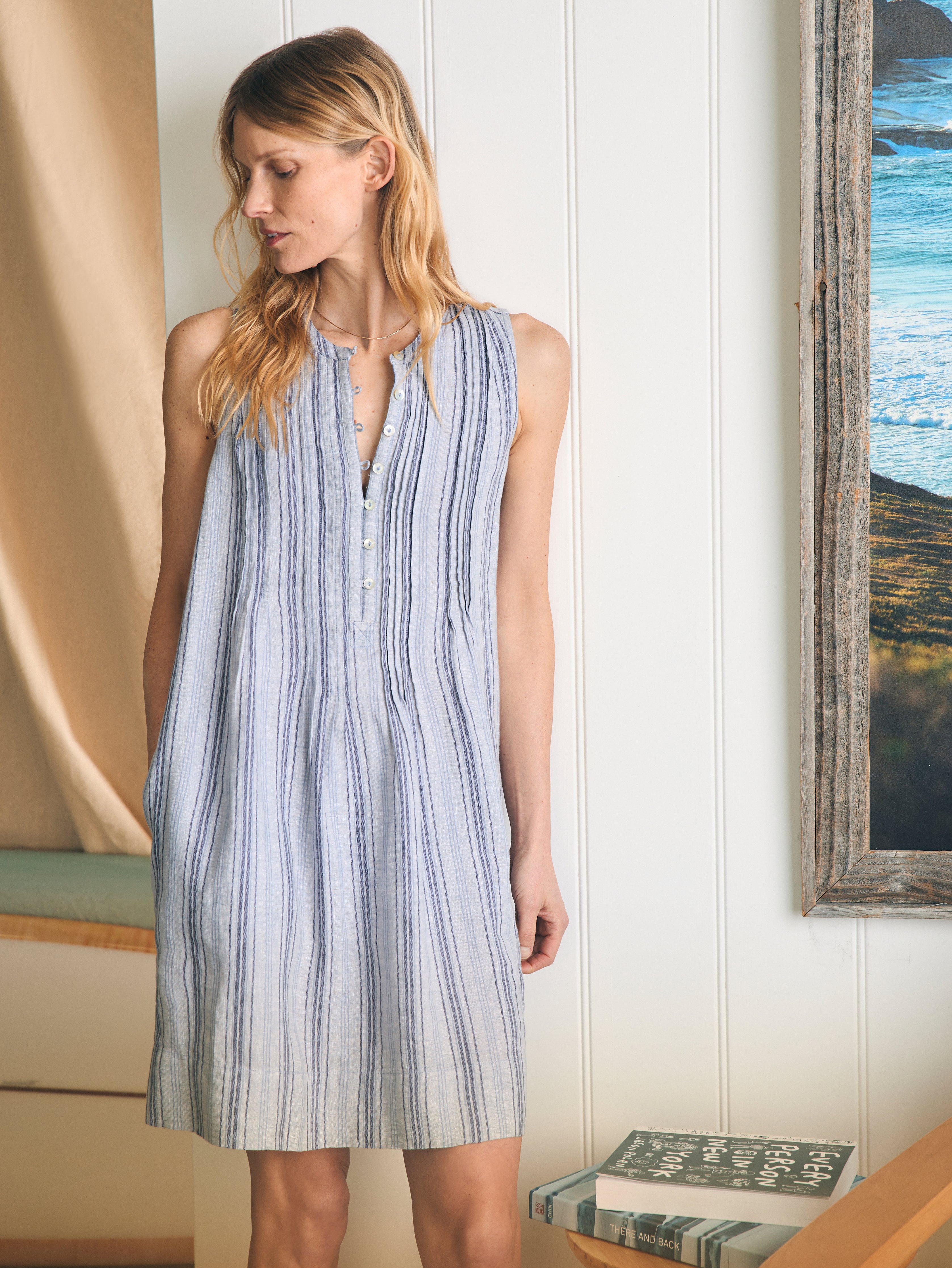 Isha Dress - Day Lily Stripe