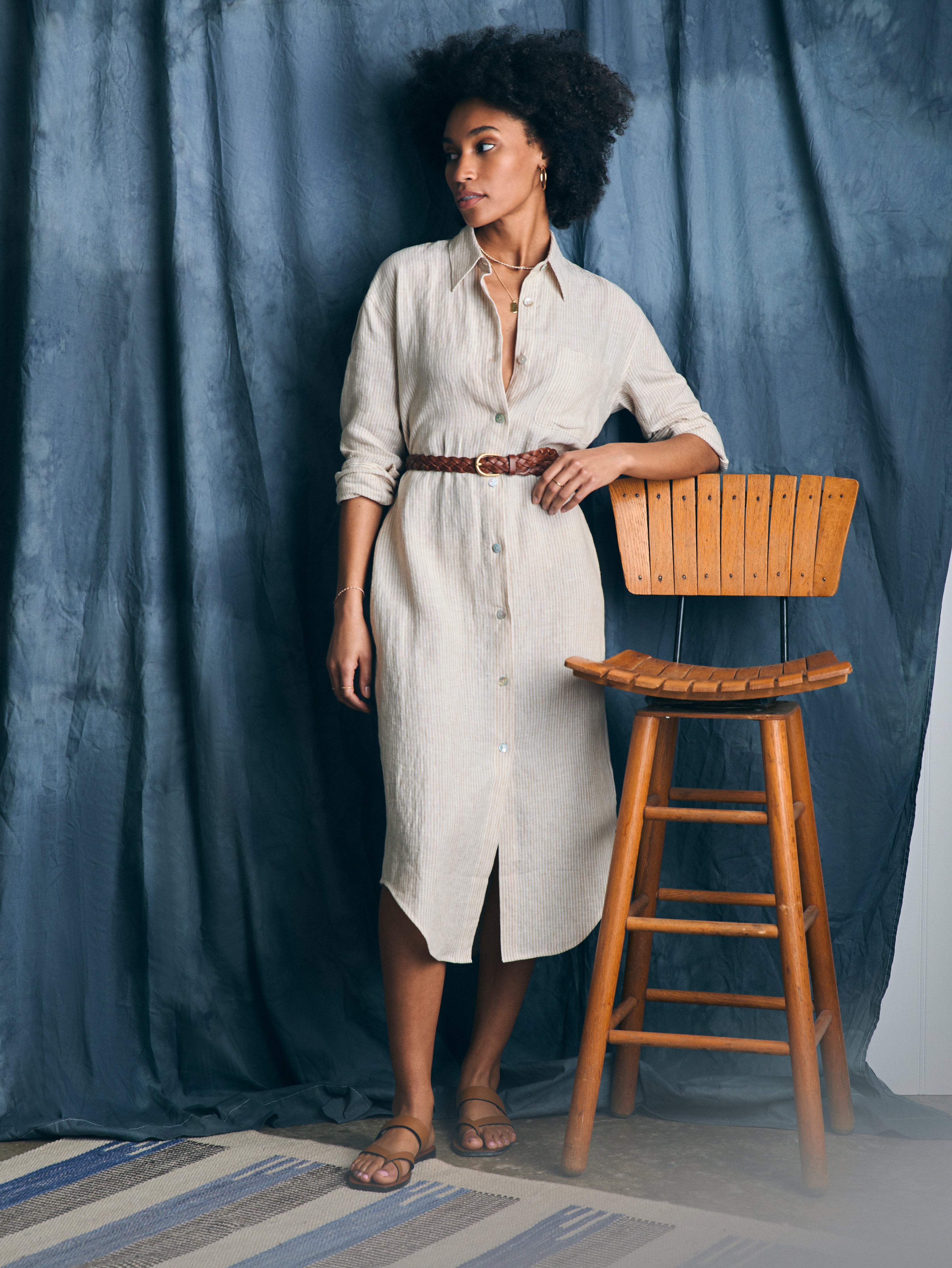 Laguna Linen Midi Dress