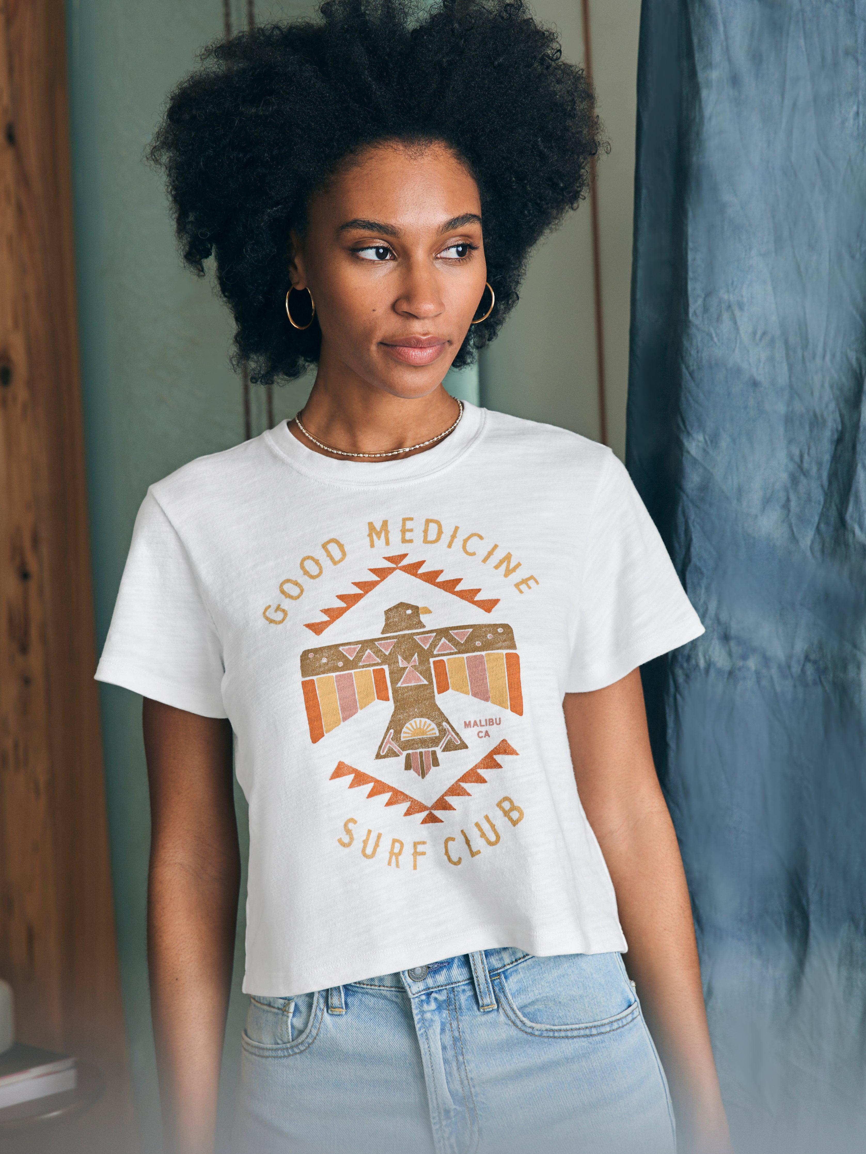 Steven Paul Judd Good Medicine Sunwashed Slub Tee - White