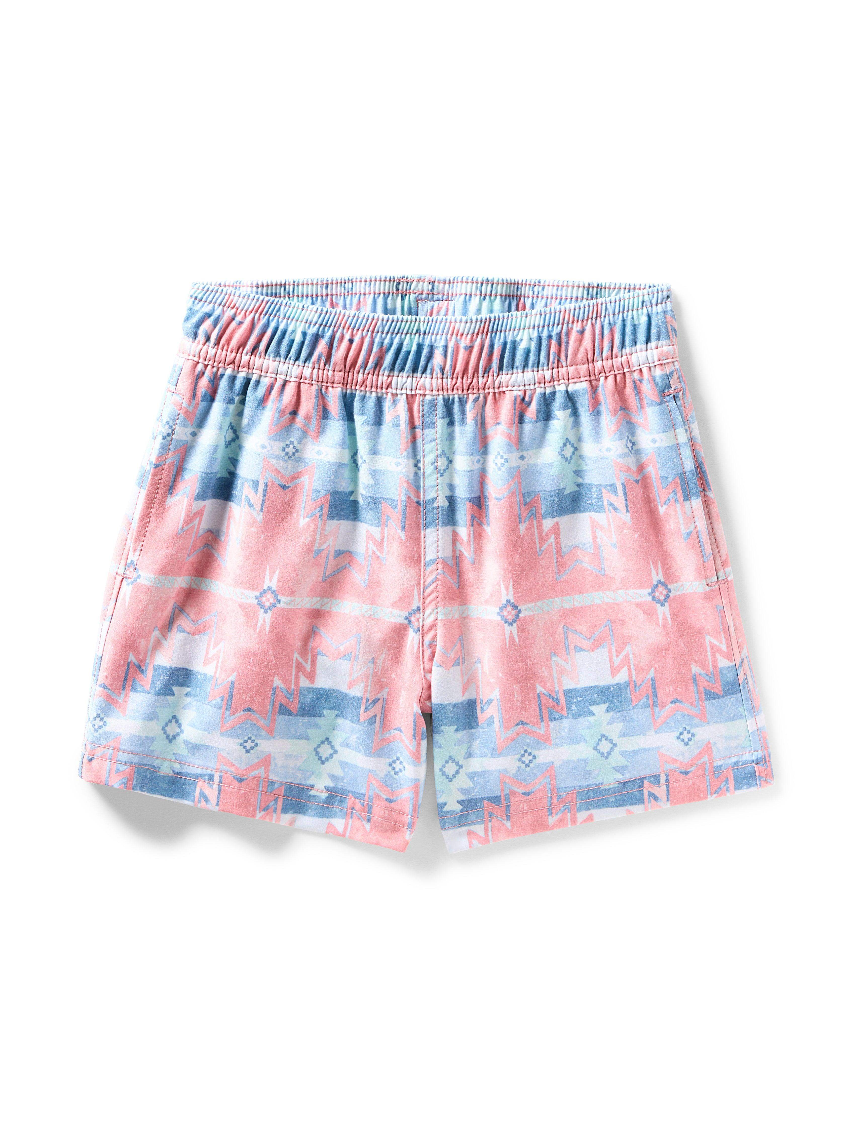 Kids Doug Good Feather All Day Shorts - Water Color Star Nation