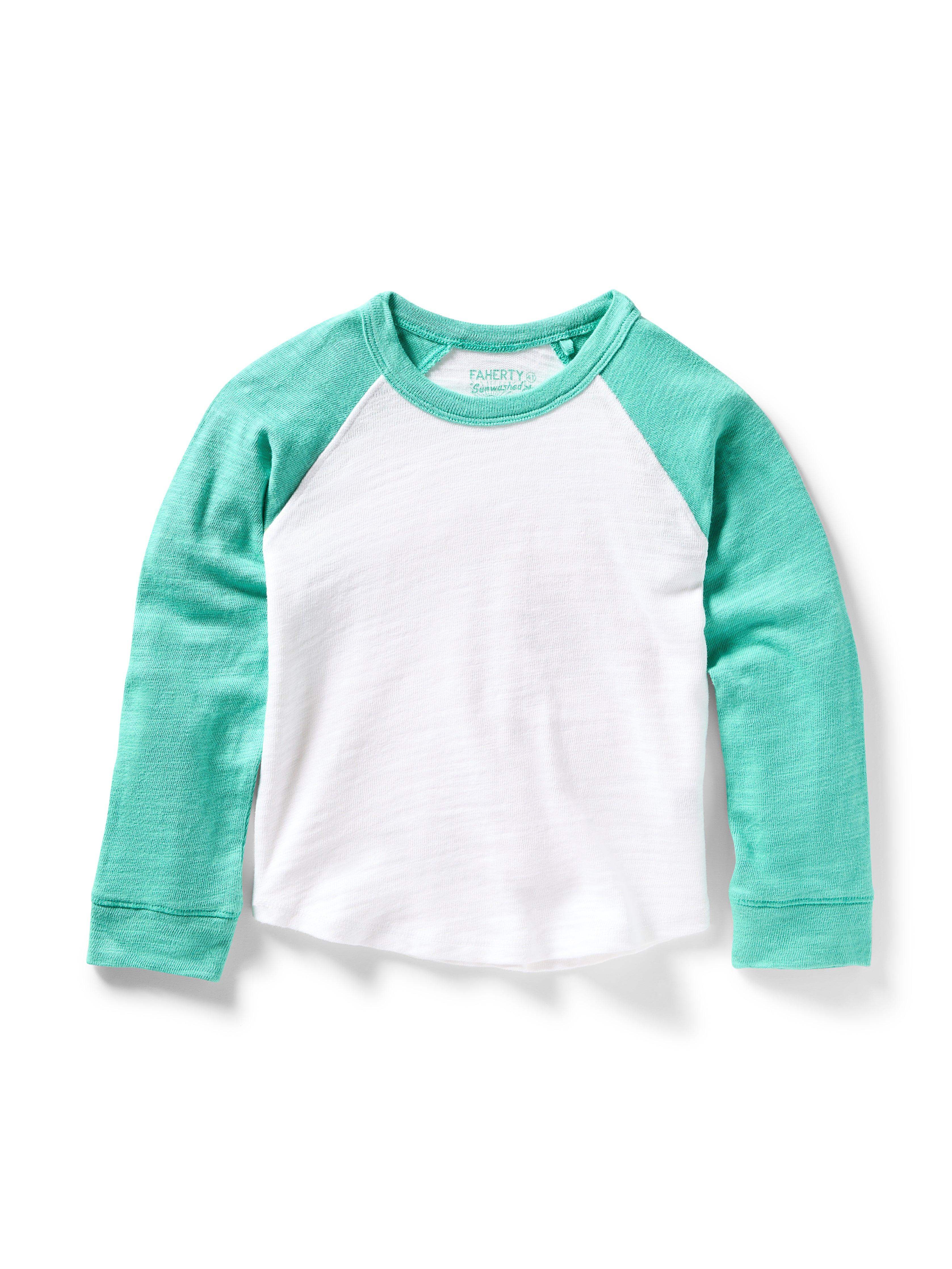 Kids Slub Baseball Tee - Kelly Green