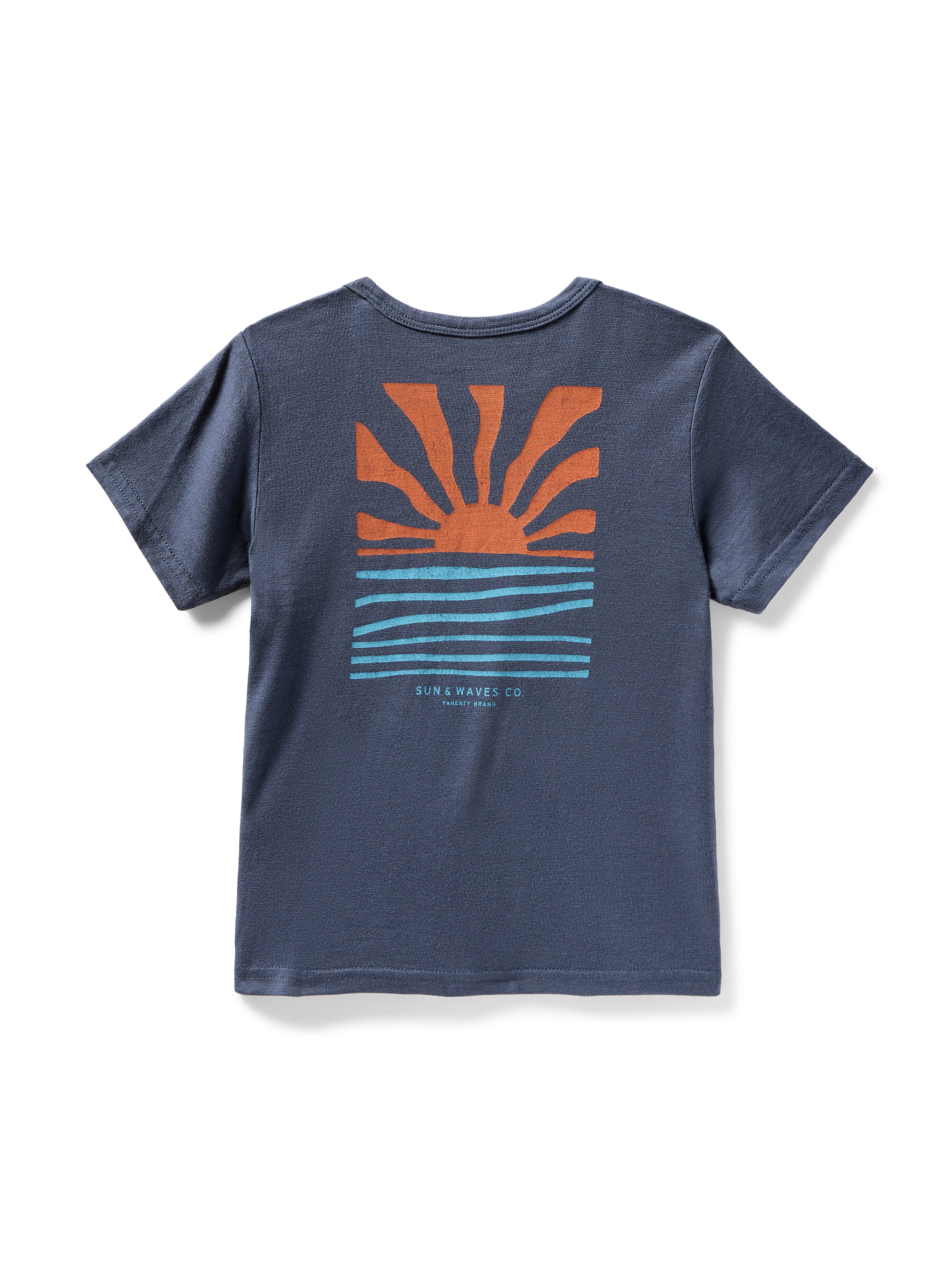 Kids Rays Sunwashed Graphic Tee - Dune Navy