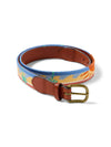Sun And Waves Embroidered Belt - Sun And Wave