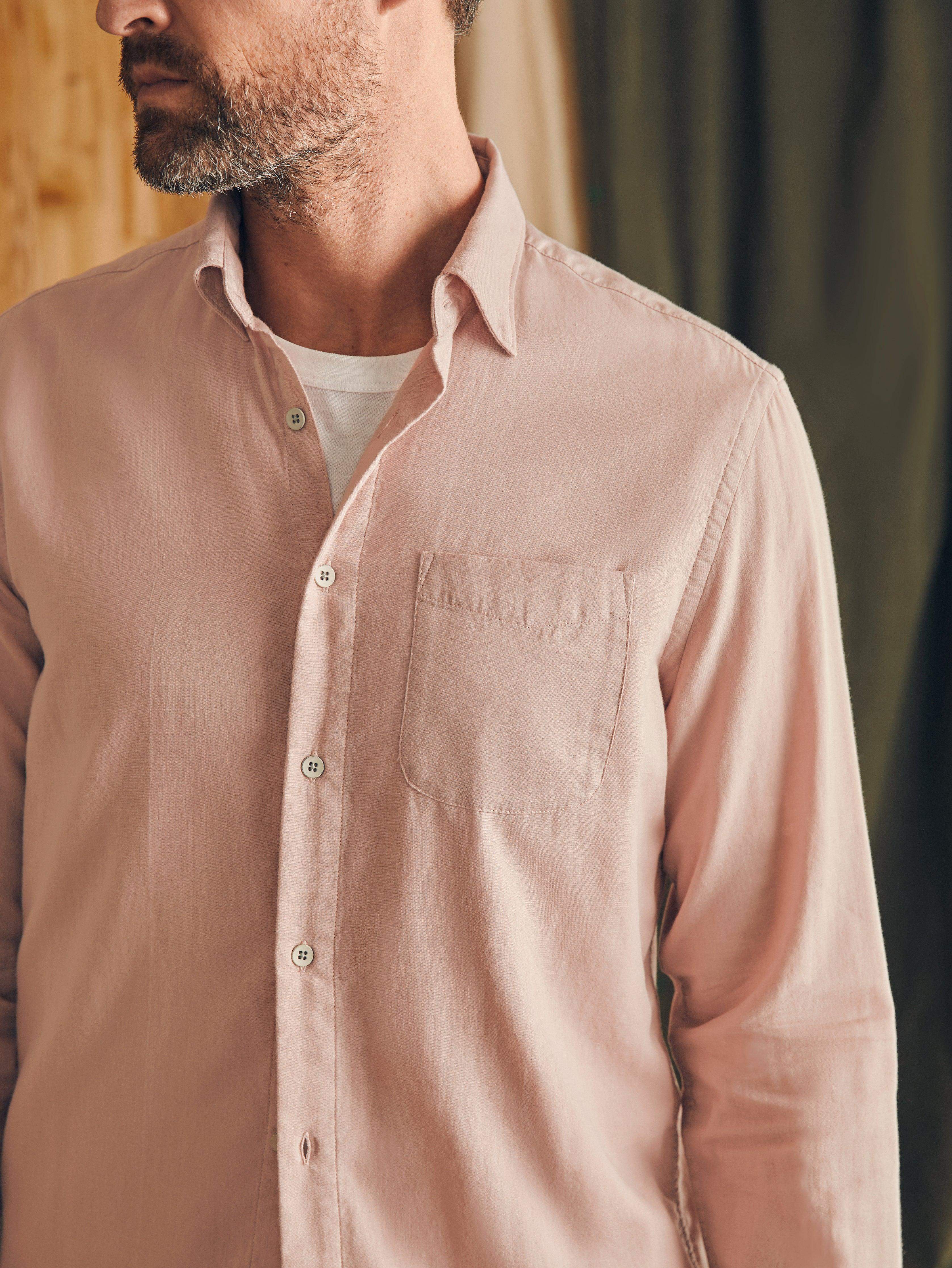 Sunwashed Chambray Shirt - Coastal Mauve