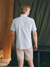 Short-Sleeve Supima Oxford Shirt - Classic Stripe