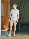 Short-Sleeve Supima Oxford Shirt - Classic Stripe