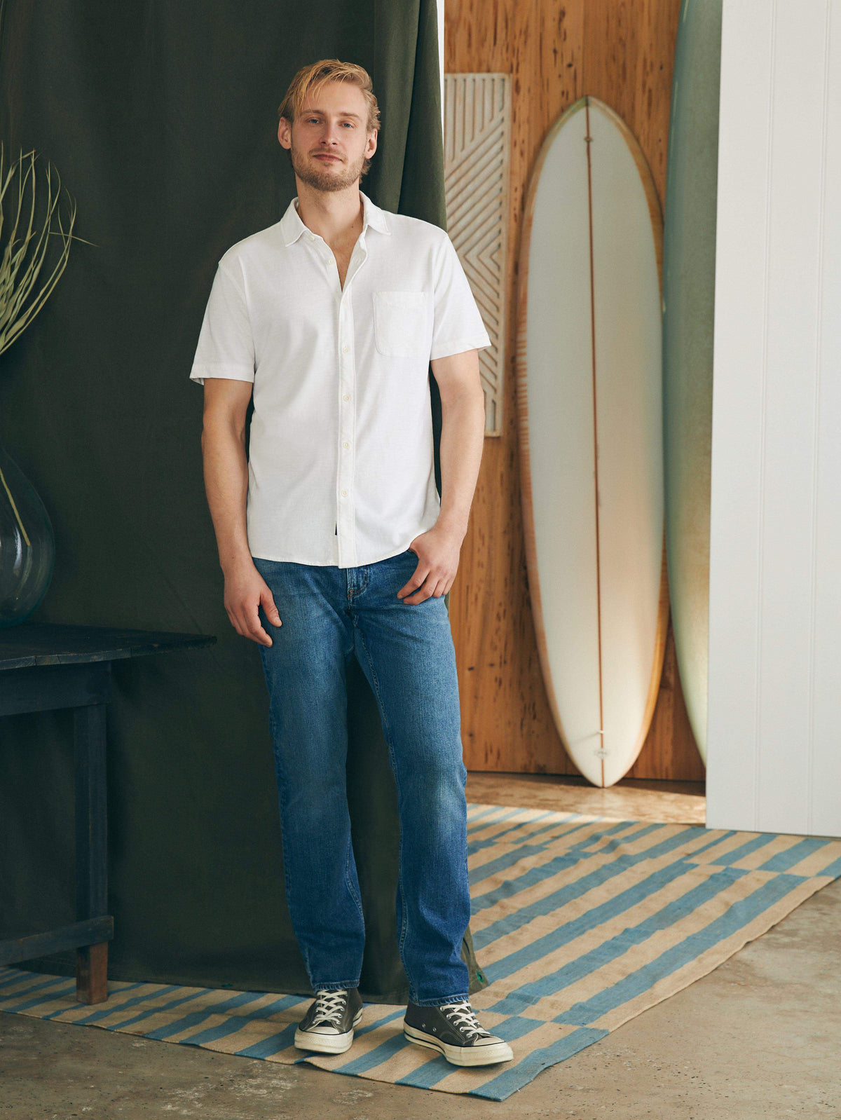 Short-Sleeve Knit Seasons (Tall) - White, image 4 of 5