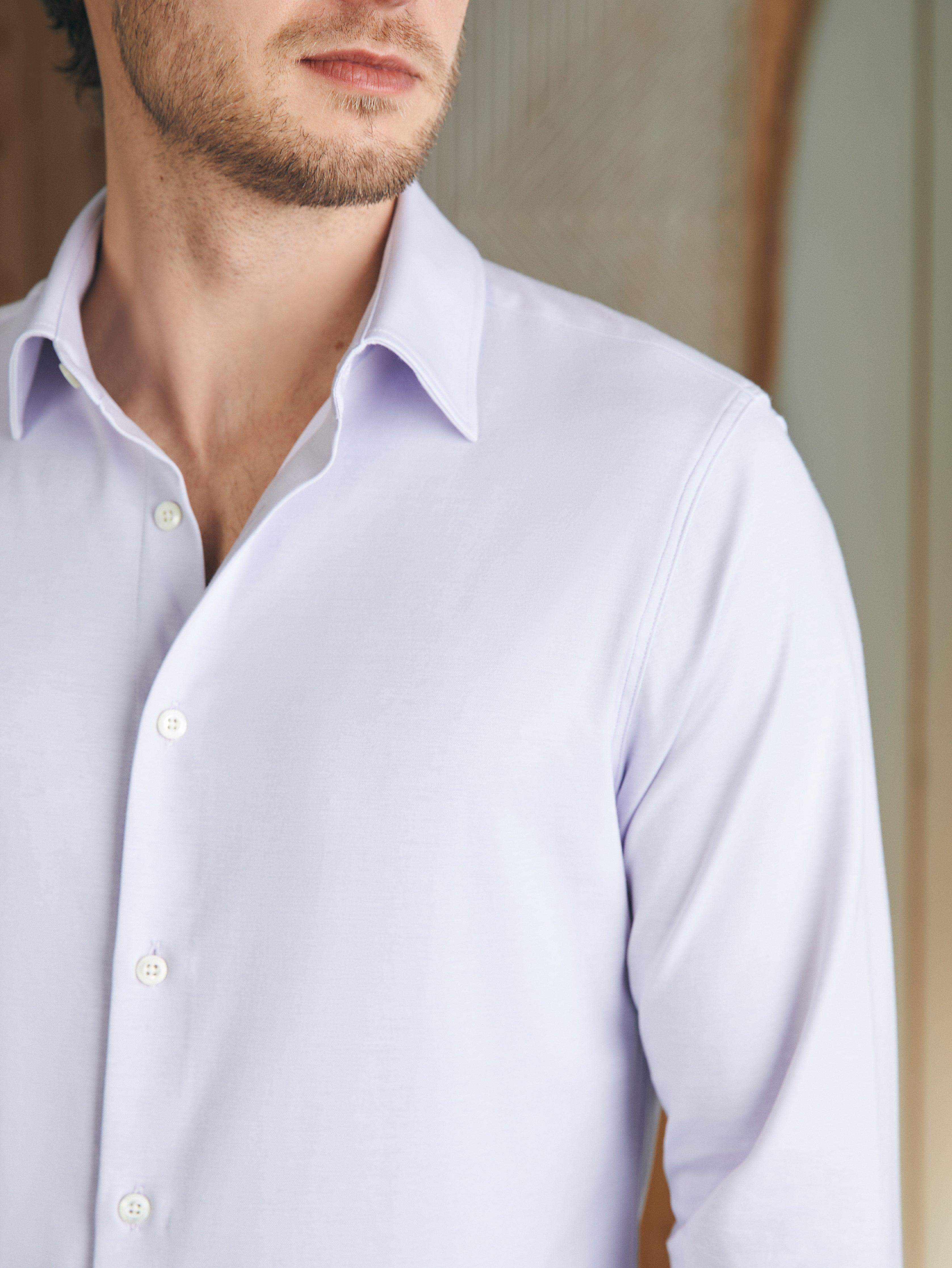 Reserve Knit Shirt - Soft Lavender Melange