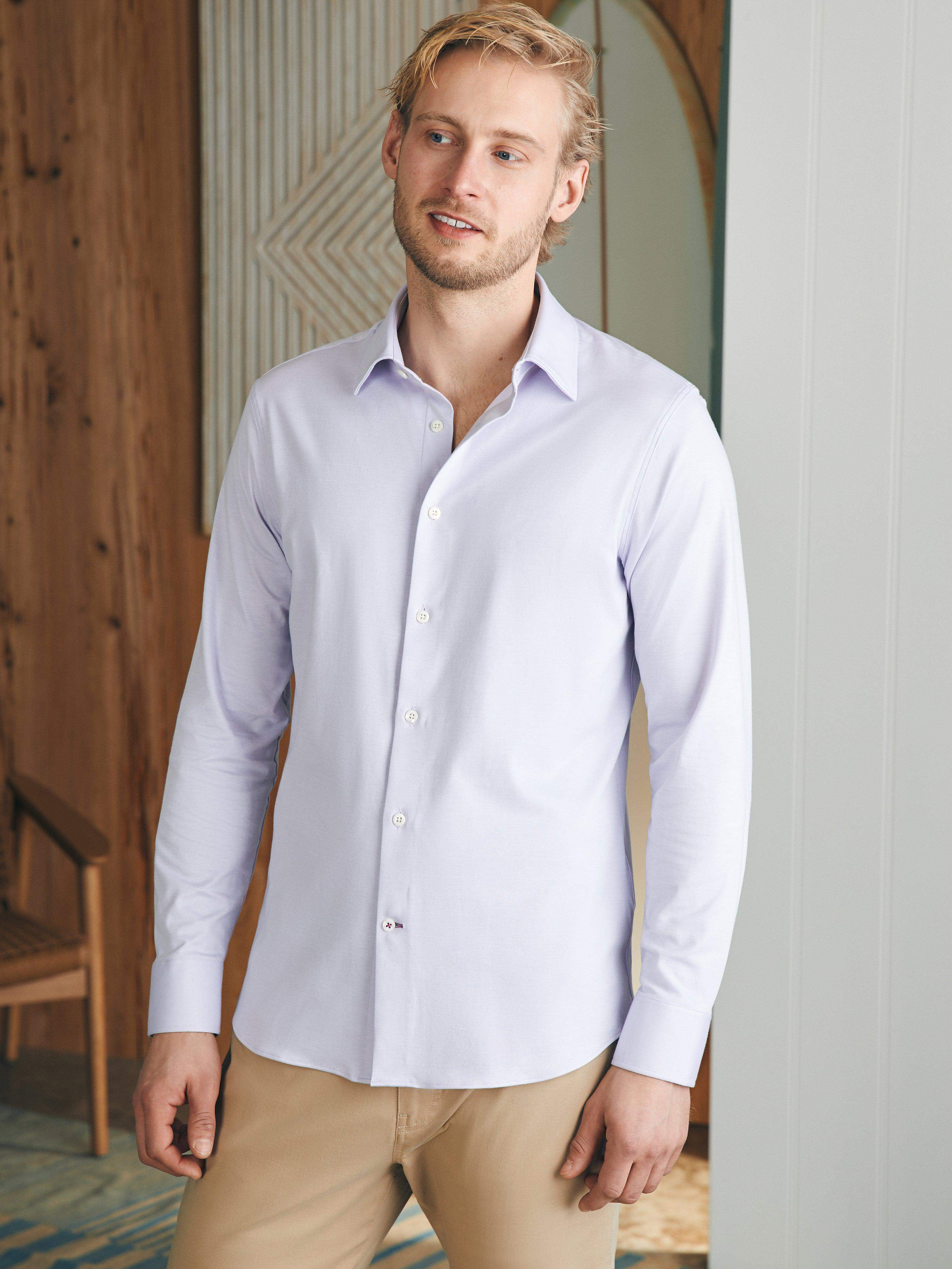 Reserve Knit Shirt - Soft Lavender Melange