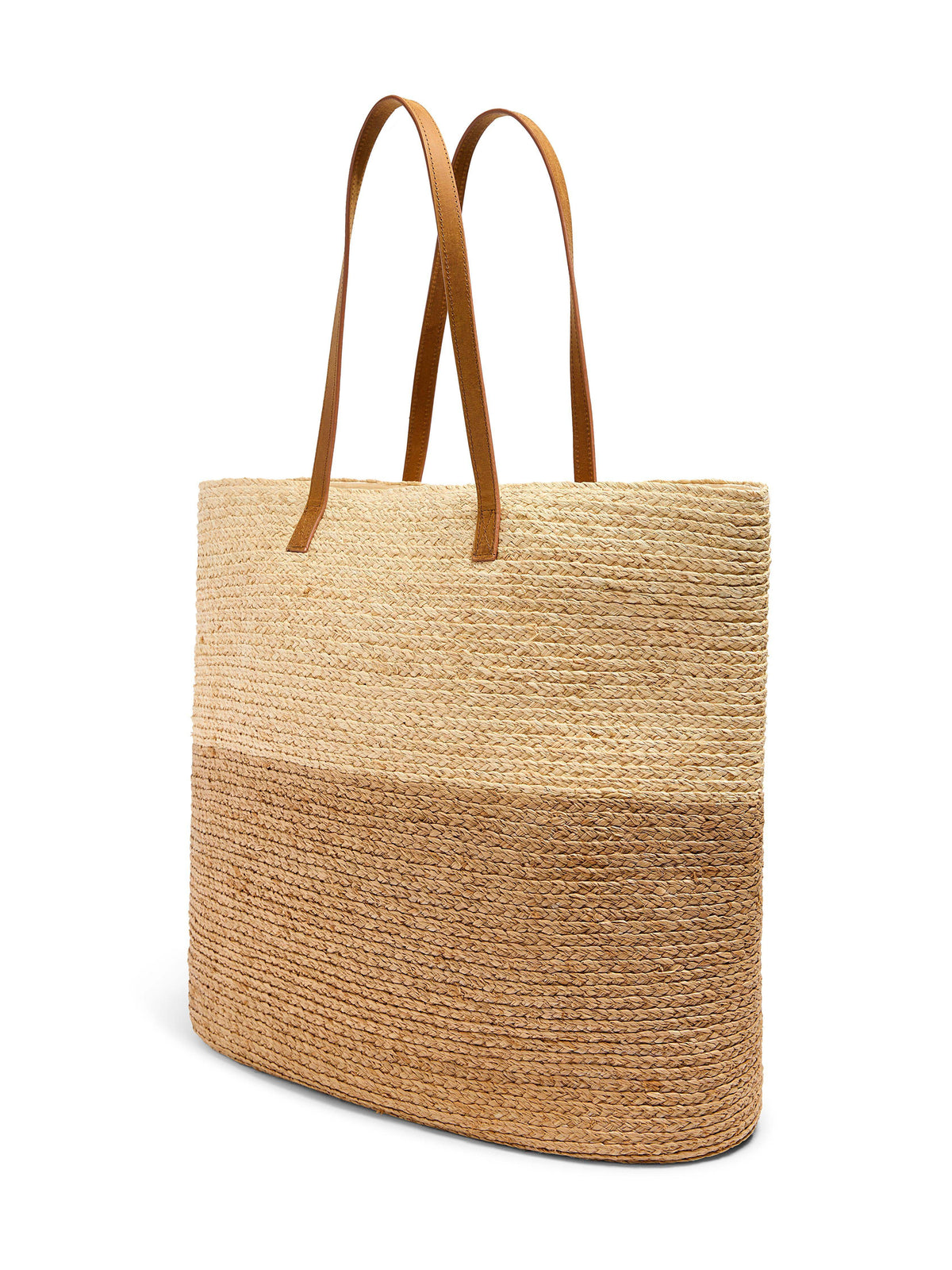 Raffia Colorblock Tote YD0002-107-OS