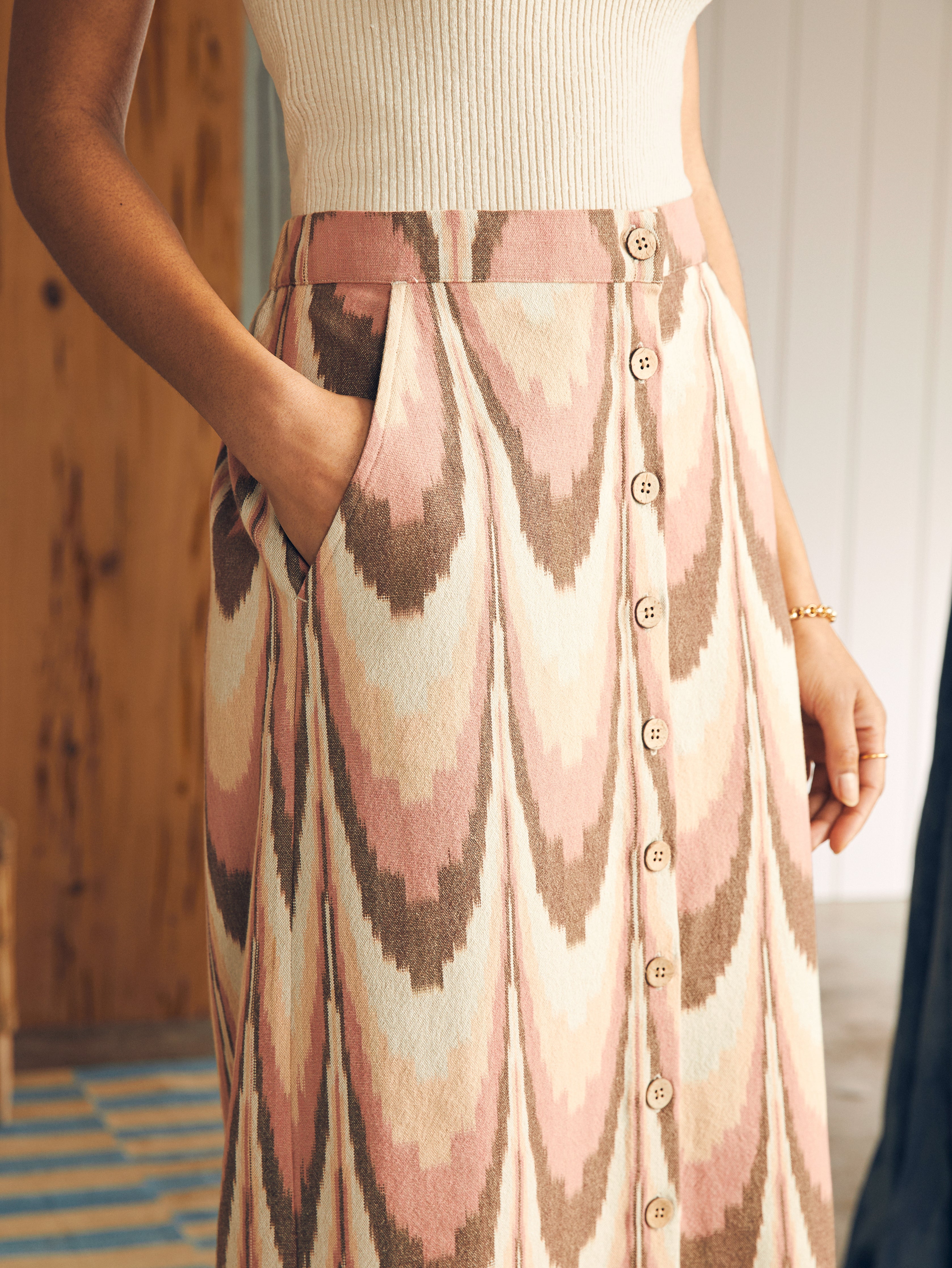 Whitley Skirt - Desert Ikat