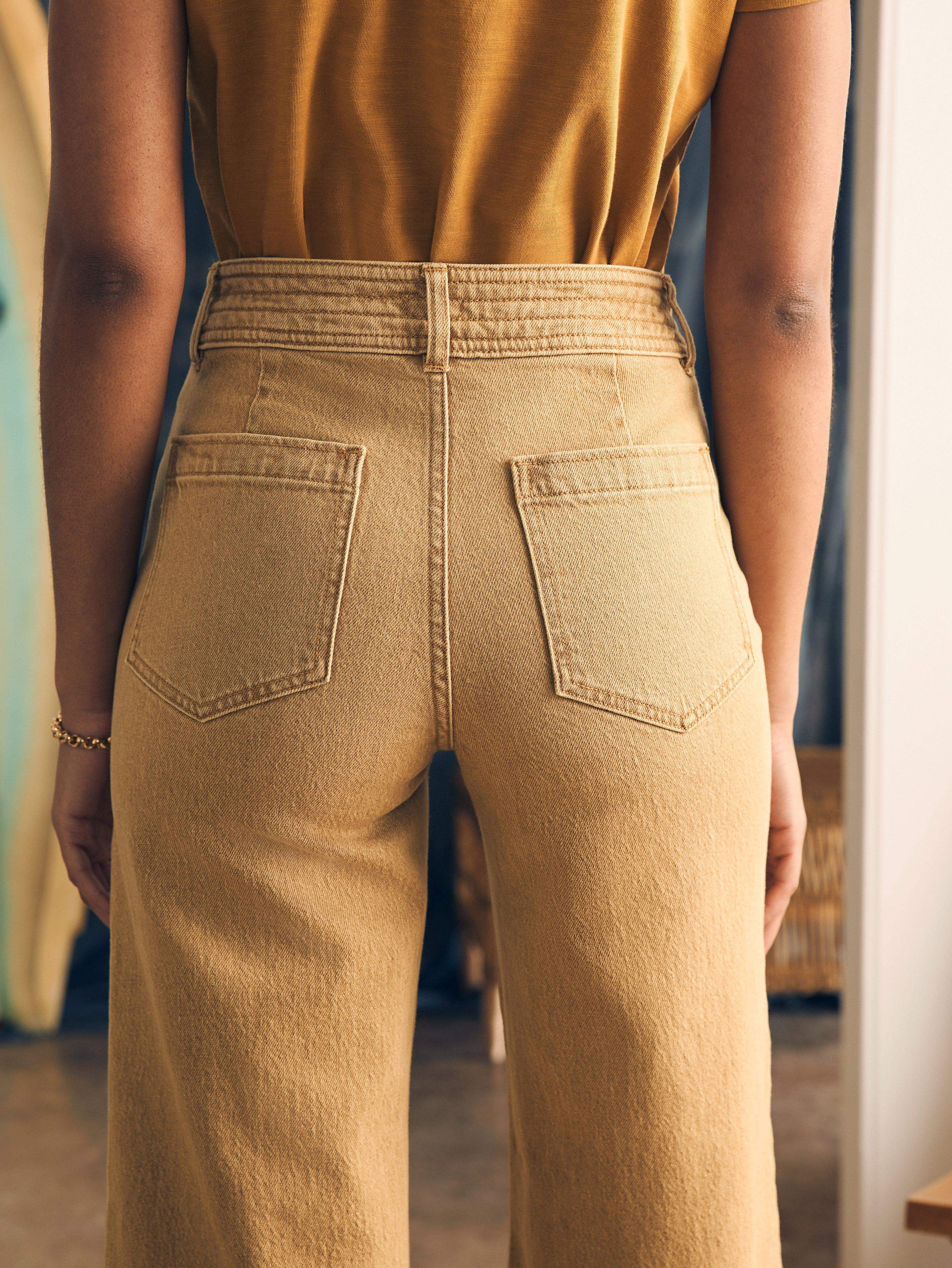 Harbor Crop Jean - Gilded Sand Wash
