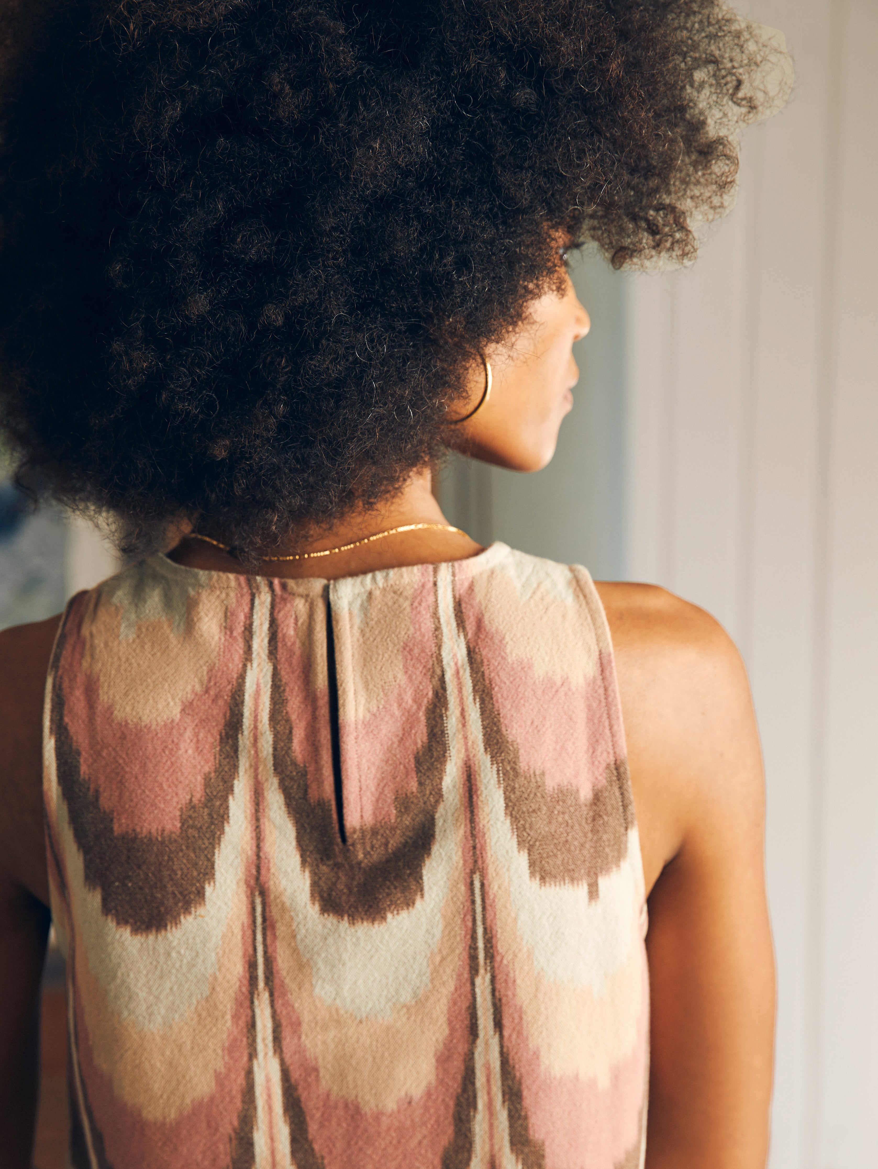 Shoreline Shell Top - Desert Ikat