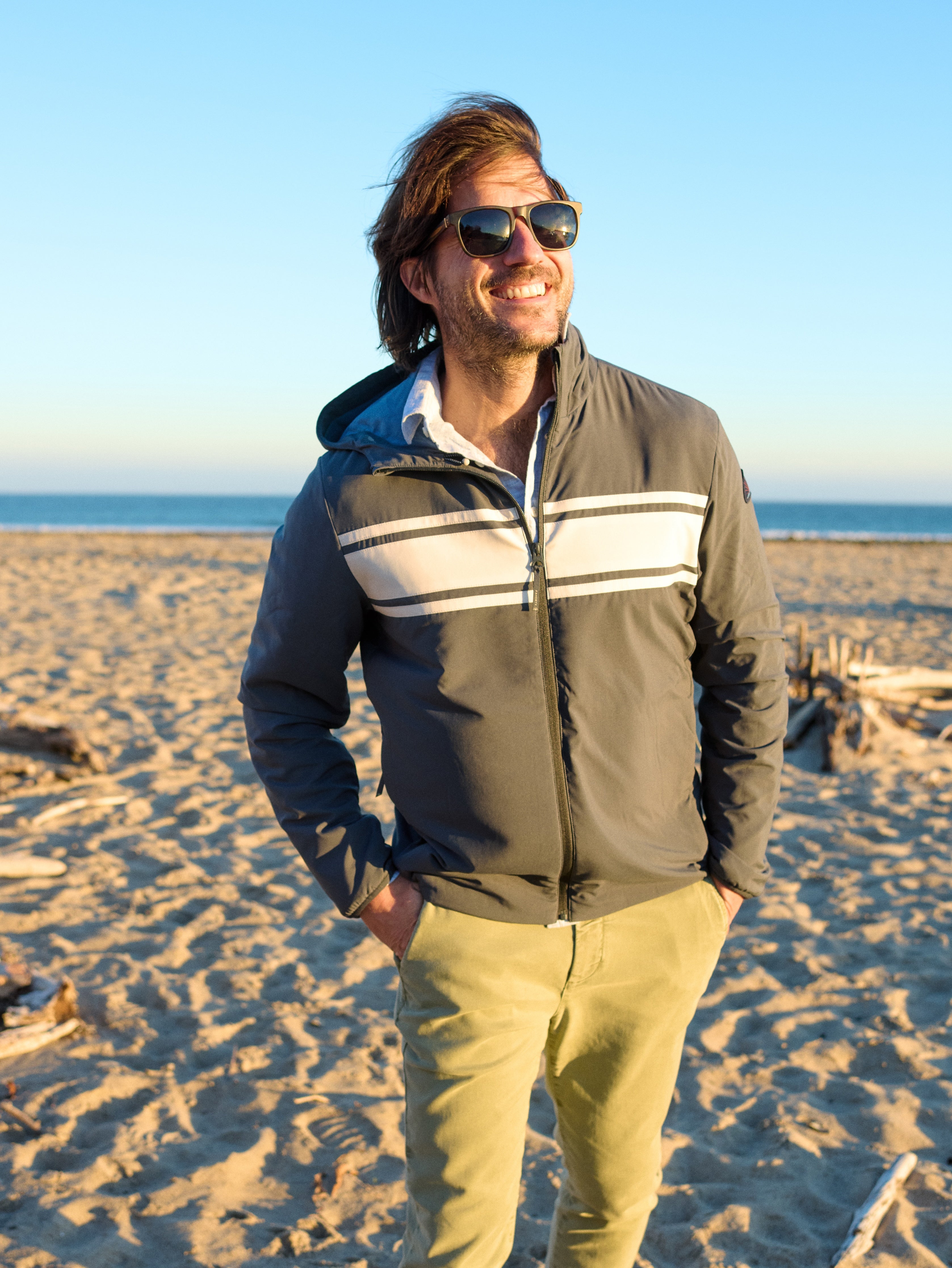 Shorelite Surf Stripe Jacket - Blue Nights