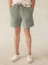Corduroy Drawstring Utility Short - Coastal Sage