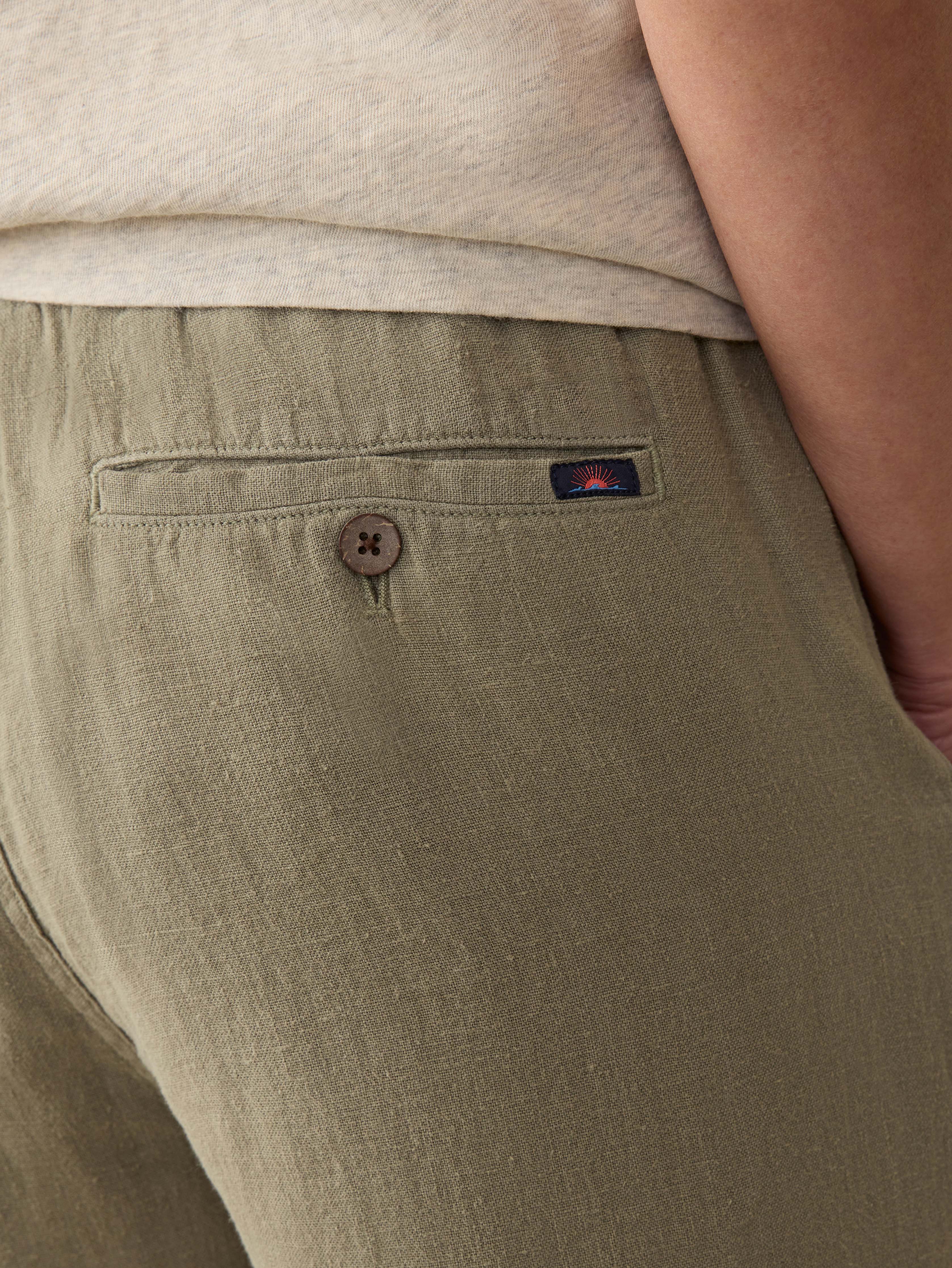 Linen Drawstring Pant