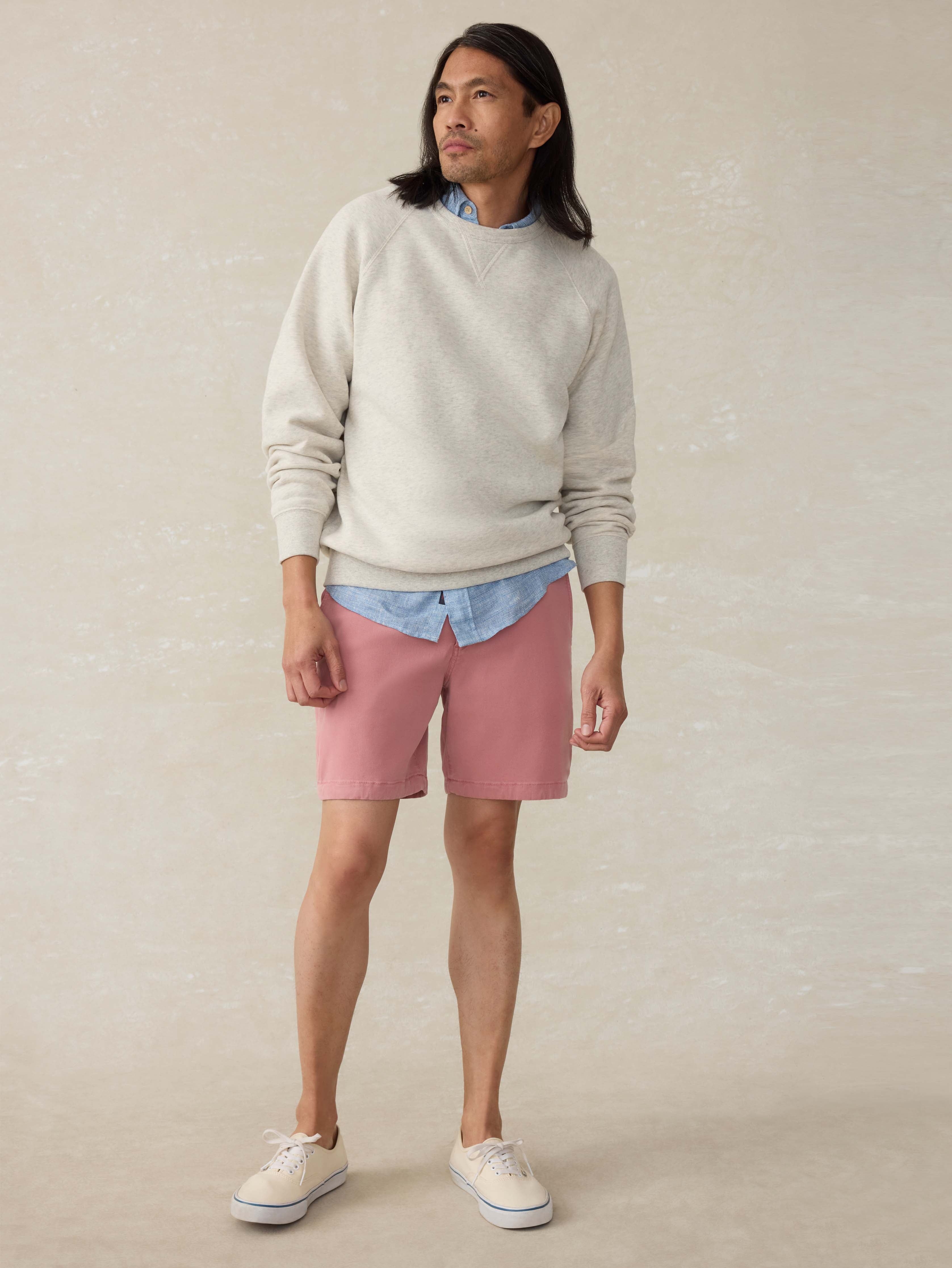 Coastline Chino Short (7") - Faded Flag