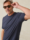 Sunwashed Regenerative Tee - Dune Navy