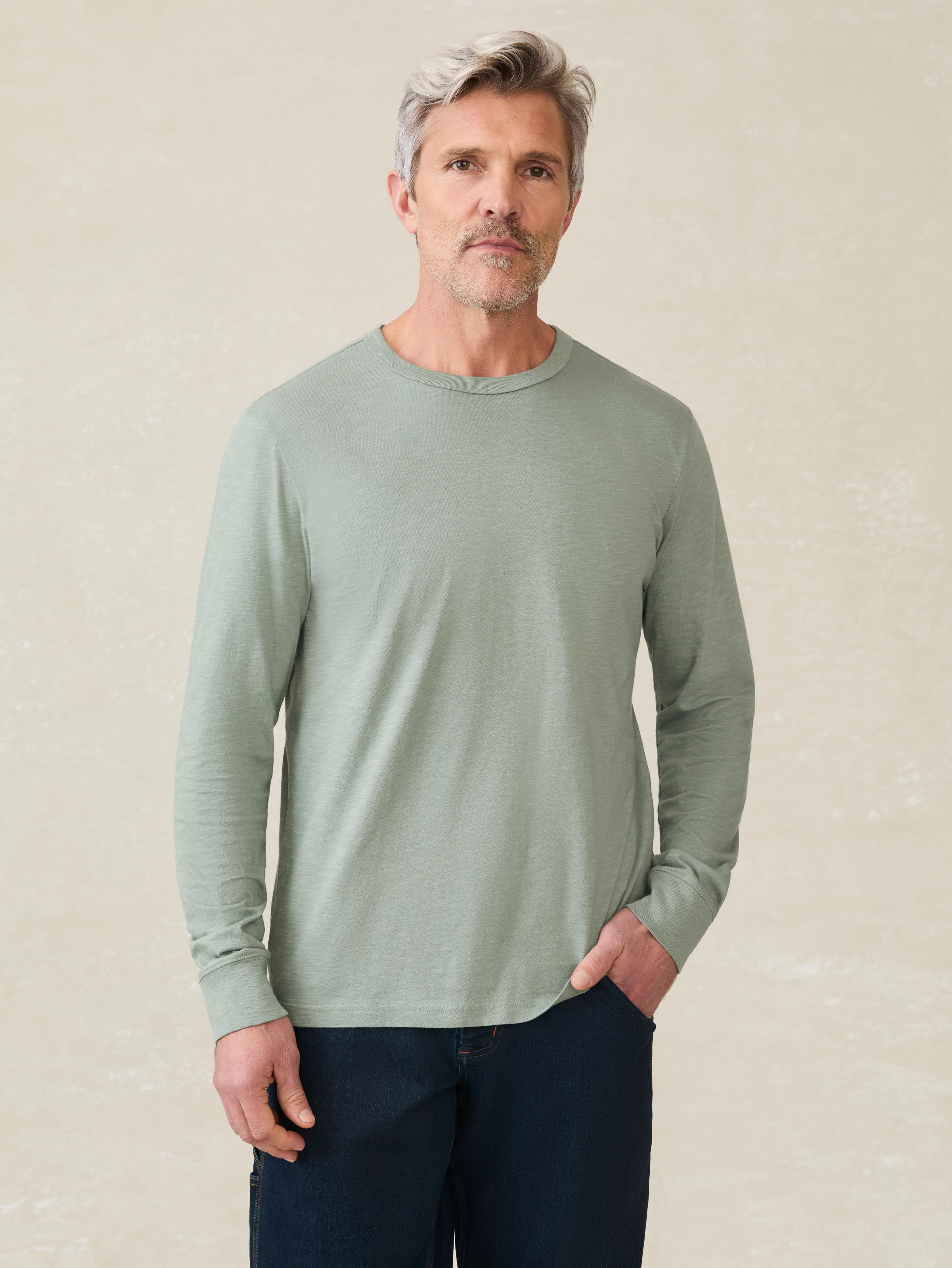 Long-Sleeve Sunwashed Tee - Sage Creek