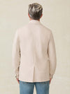 Inlet Knit Tweed Blazer - Khaki Stone Herringbone