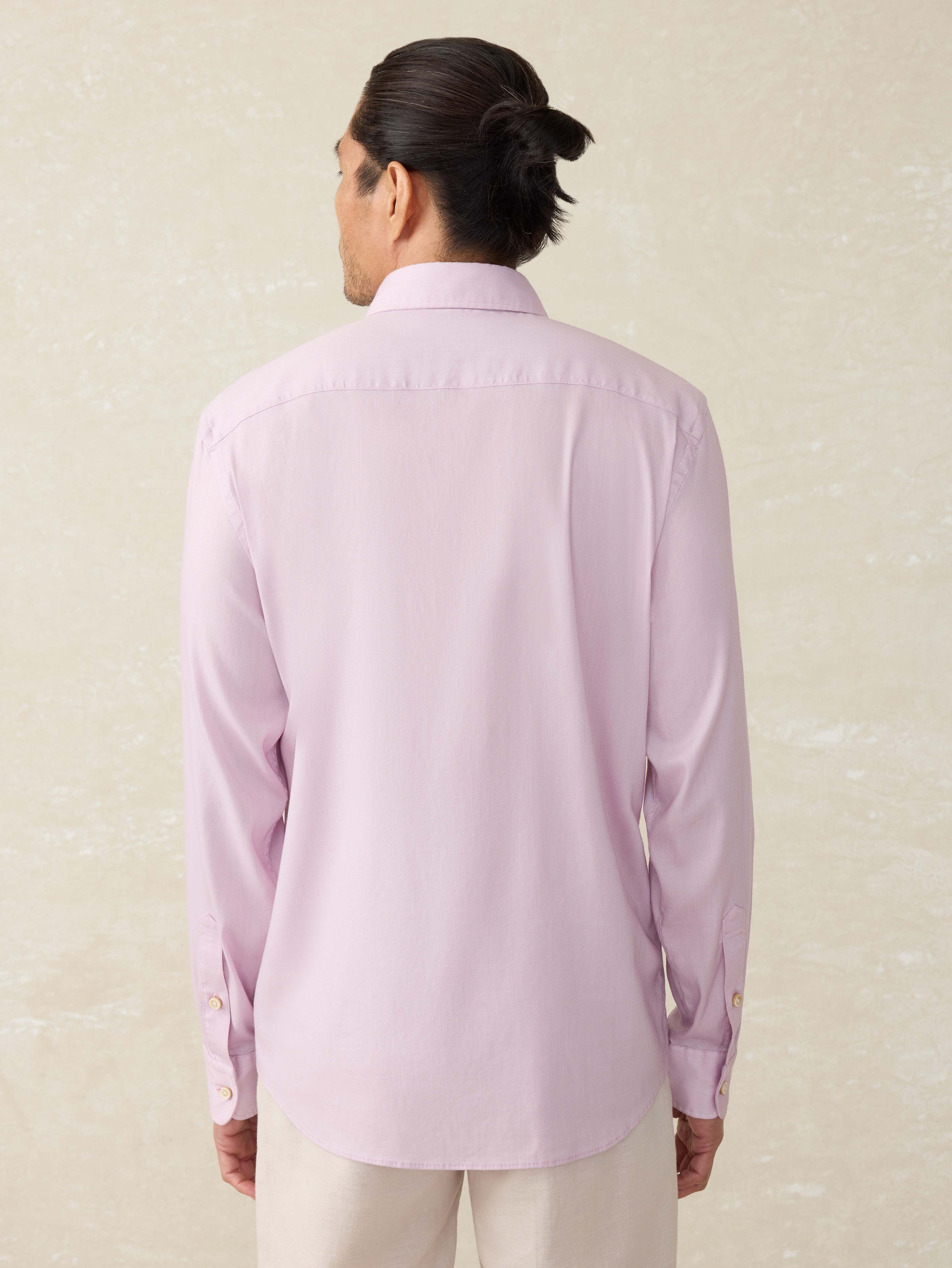 mens mauve dress shirt Faherty - Movement Monterey Shirt