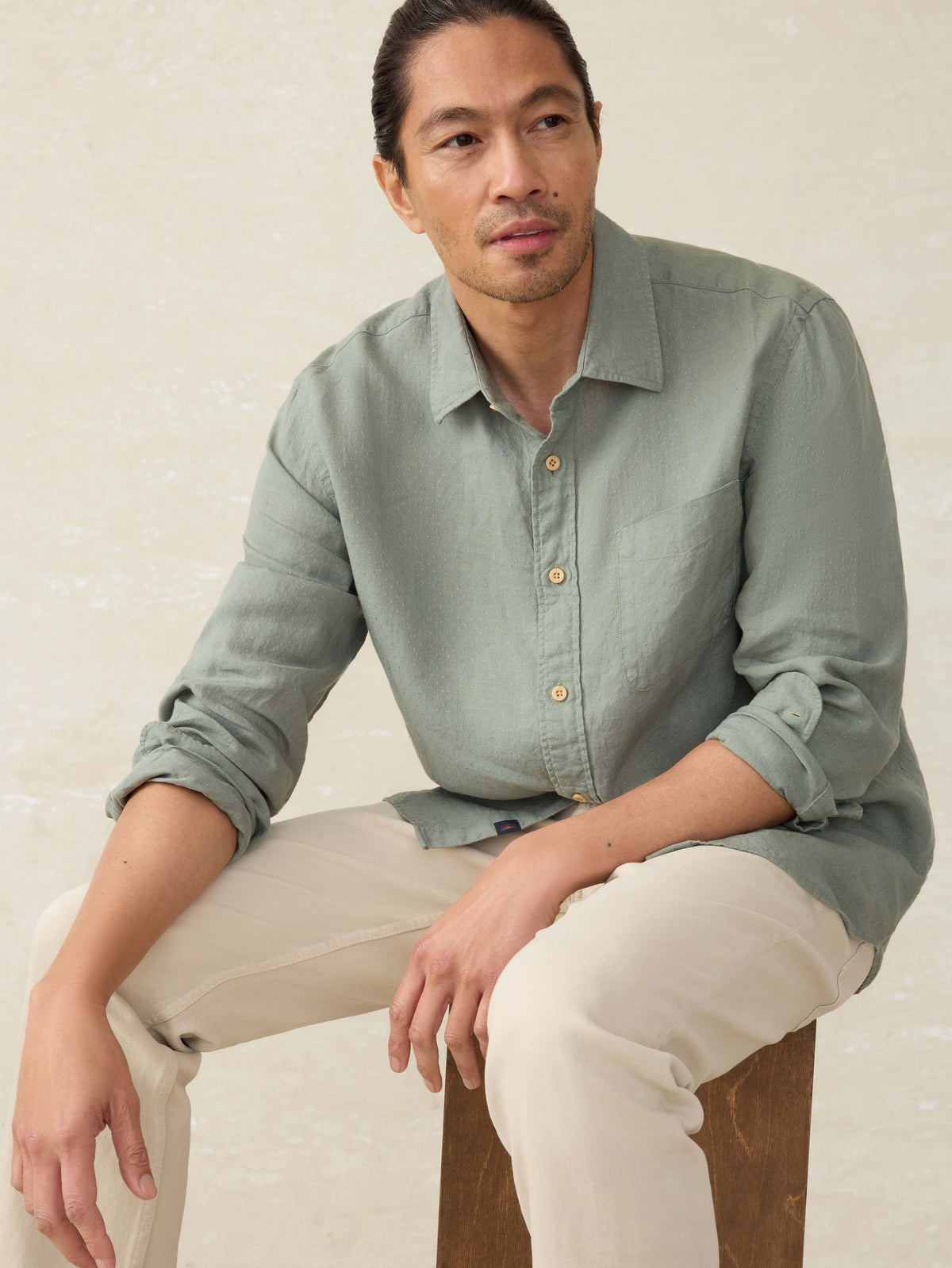 Laguna Linen Shirt - Fairfield Dobby | Faherty Brand