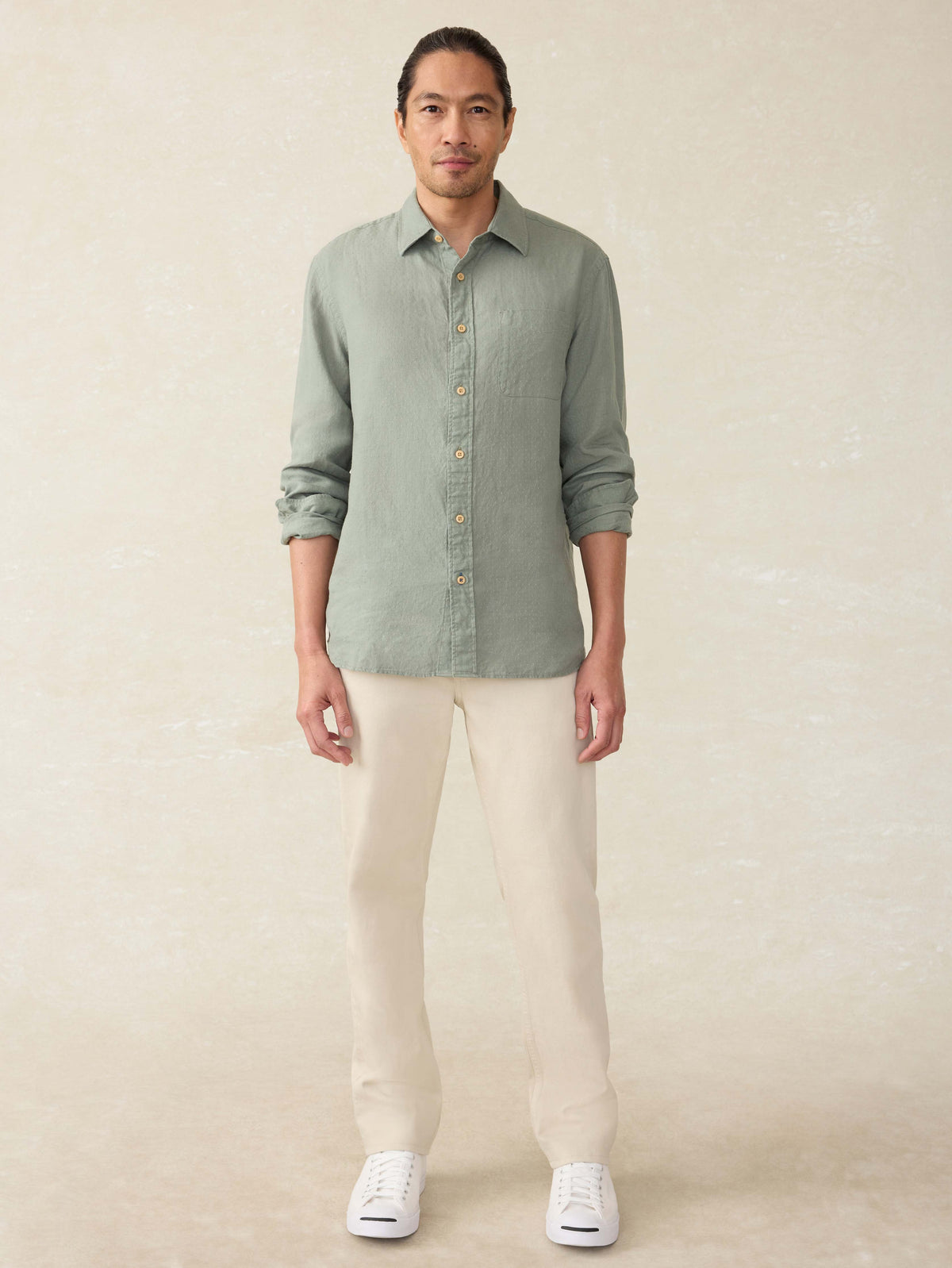 chinese dress ladies Laguna Linen Shirt - Summer Sienna main image 0