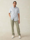 Short-Sleeve Breeze Shirt - Sky Blue Frond