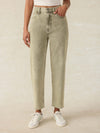 Slim Straight Sunwashed Denim - Olive Haze Wash