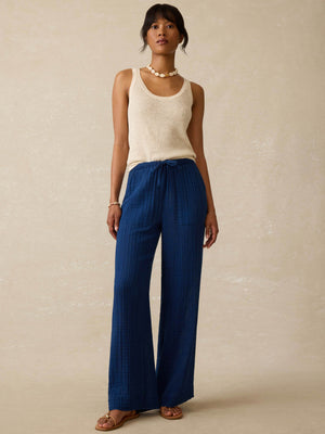 Laidback Gauze Pant - Dark Indigo Wash